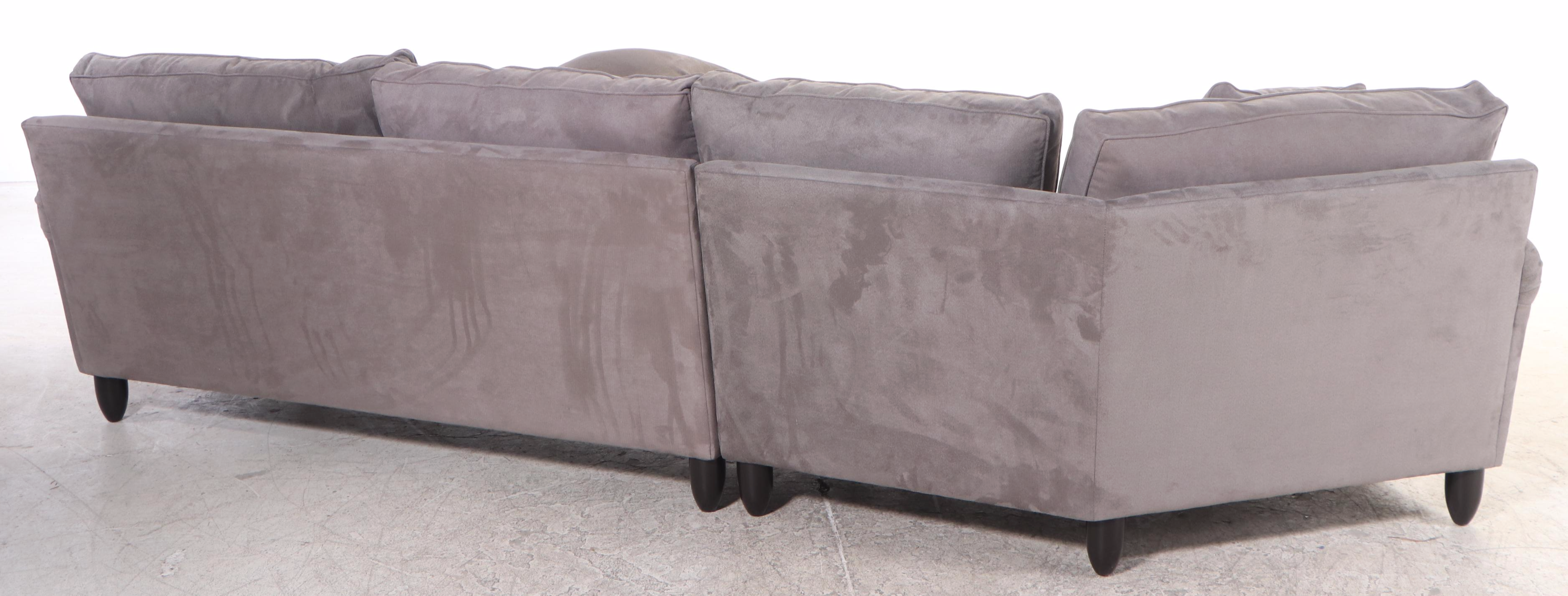 Havertys Custom-Upholstered Two-Part Sectional Sofa