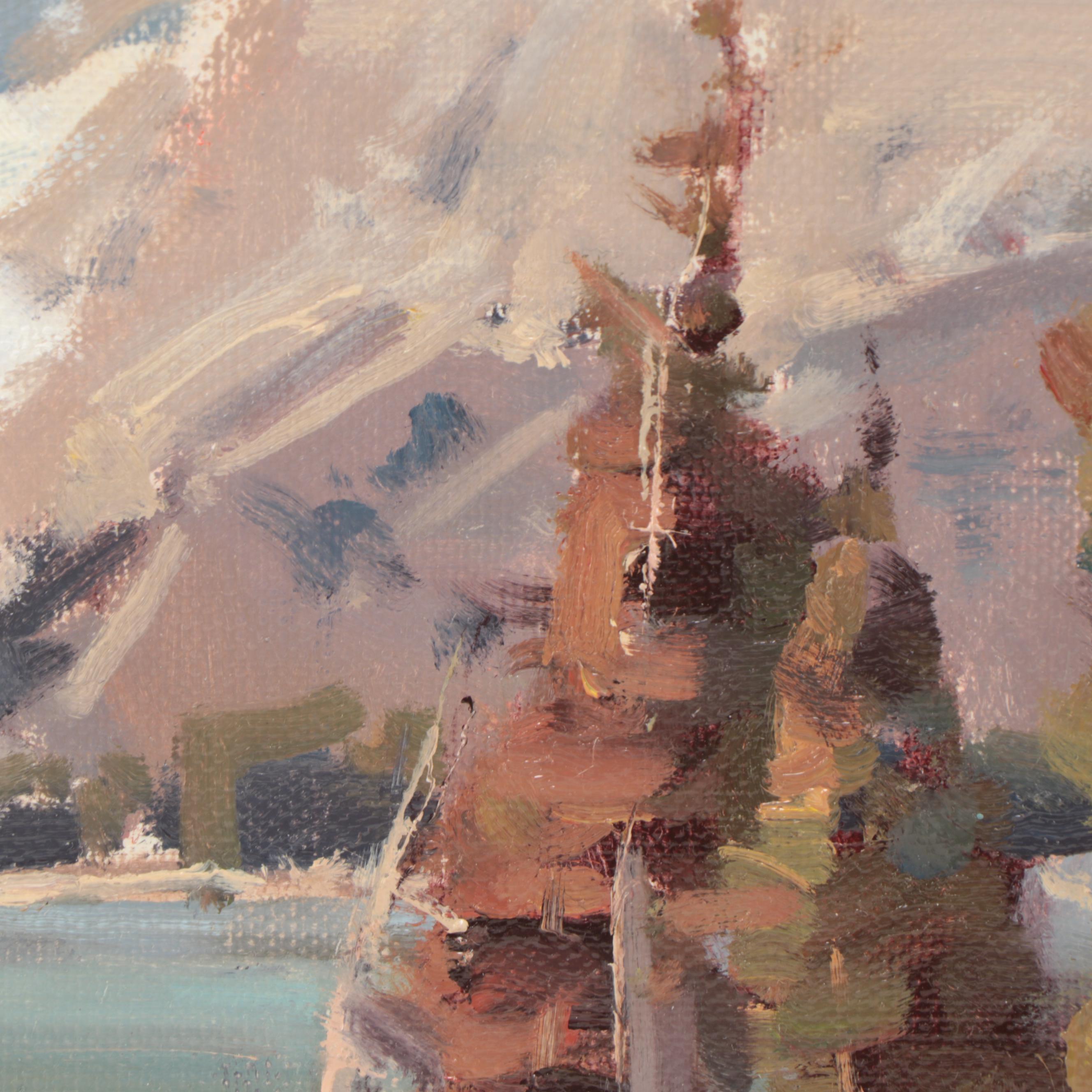 Scott Christensen Landscape Oil Painting "Miller Lake Study"