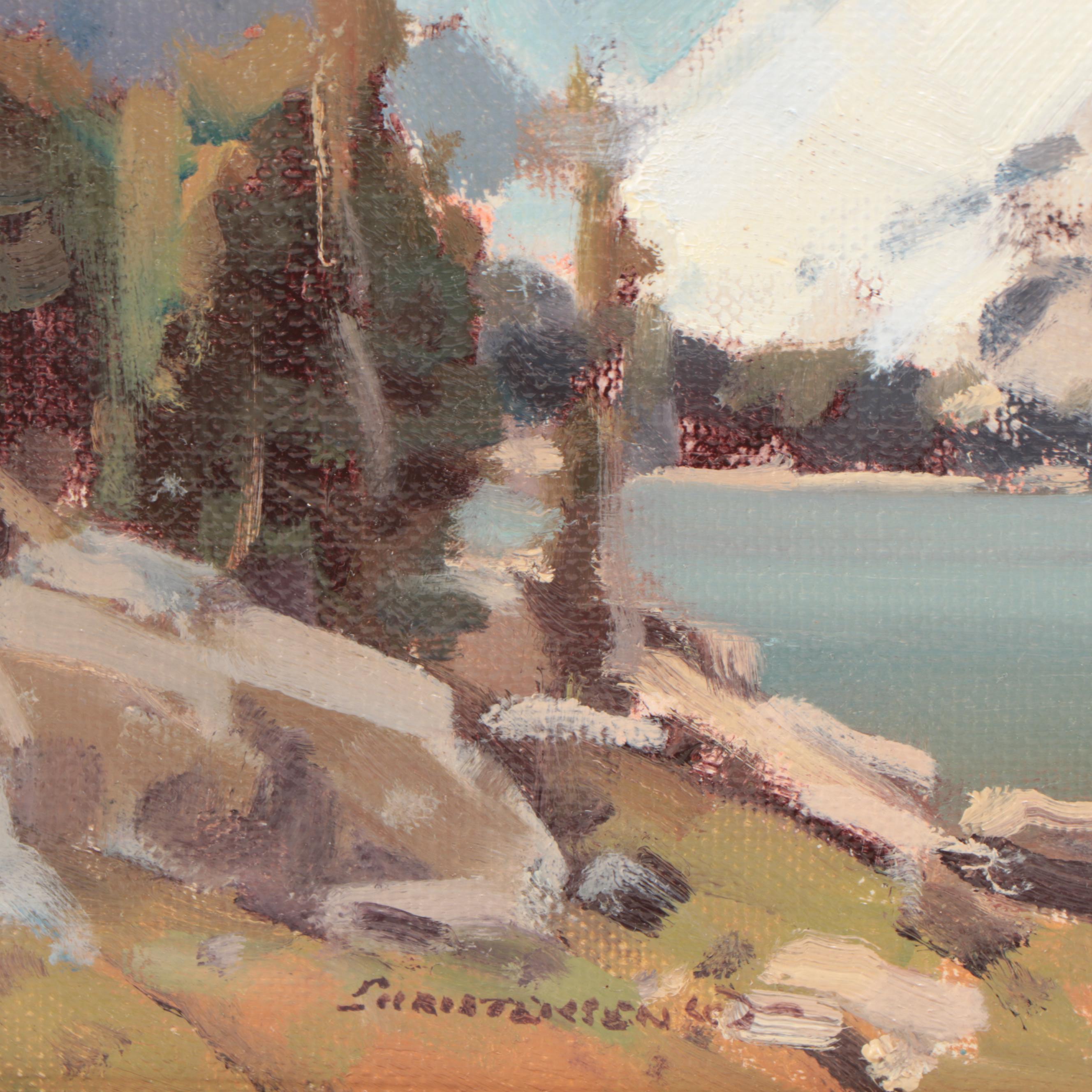 Scott Christensen Landscape Oil Painting "Miller Lake Study"