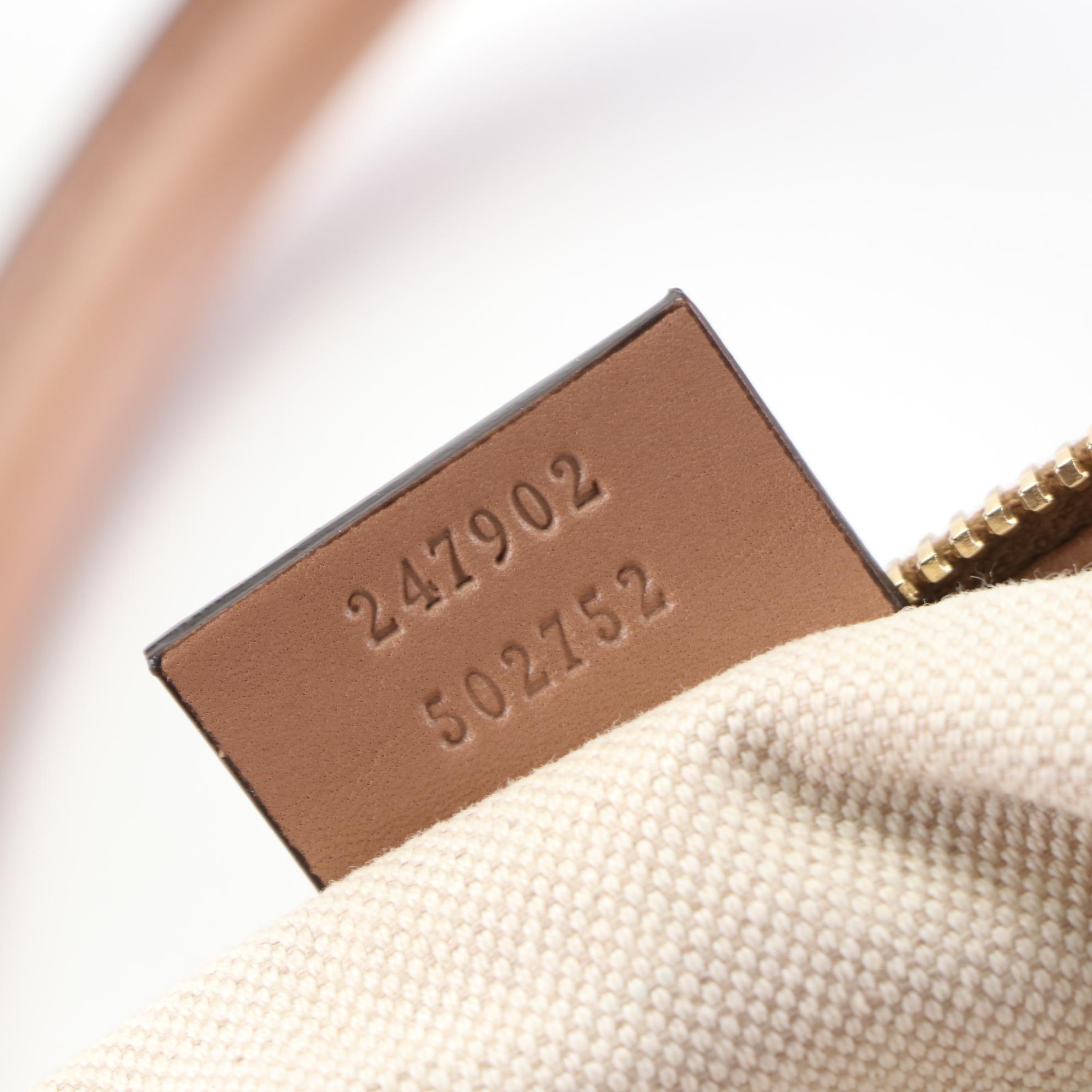 Gucci Medium Sukey Tote in Tan Diamante Jacquard Canvas and Leather