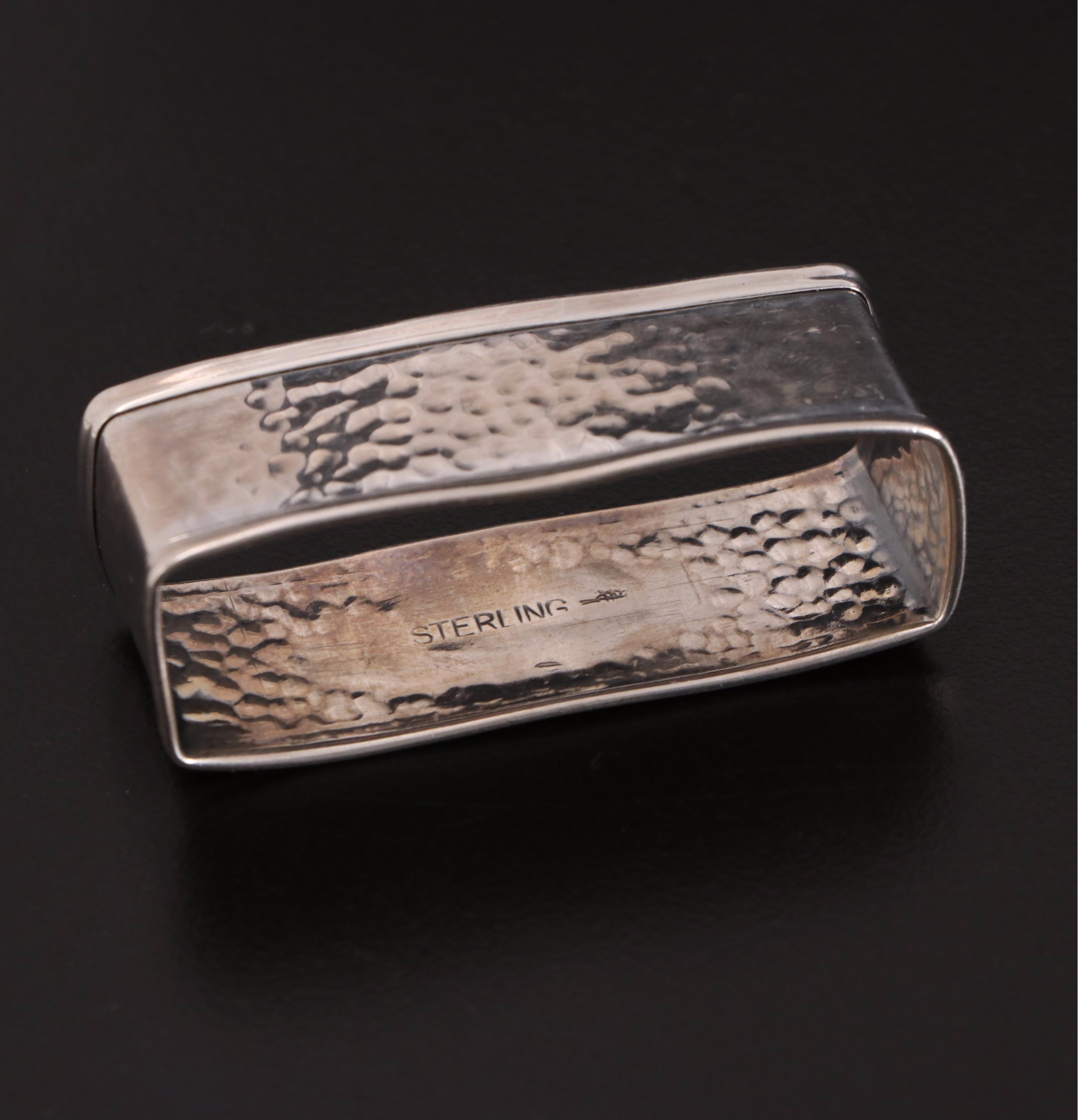 International Silver, Lunt, Gorham, Webster, and SSCM Sterling Napkin Rings