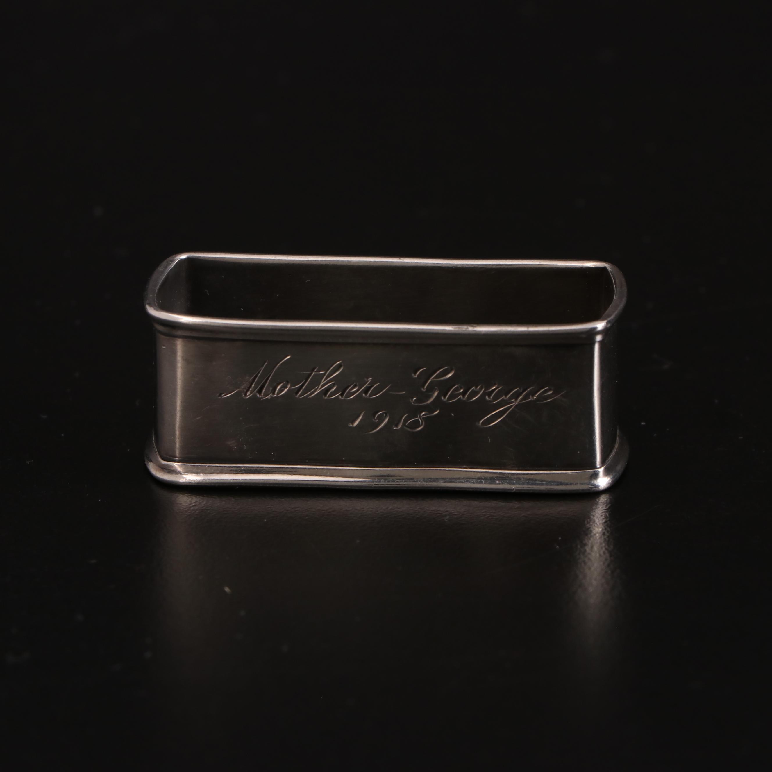 International Silver, Lunt, Gorham, Webster, and SSCM Sterling Napkin Rings