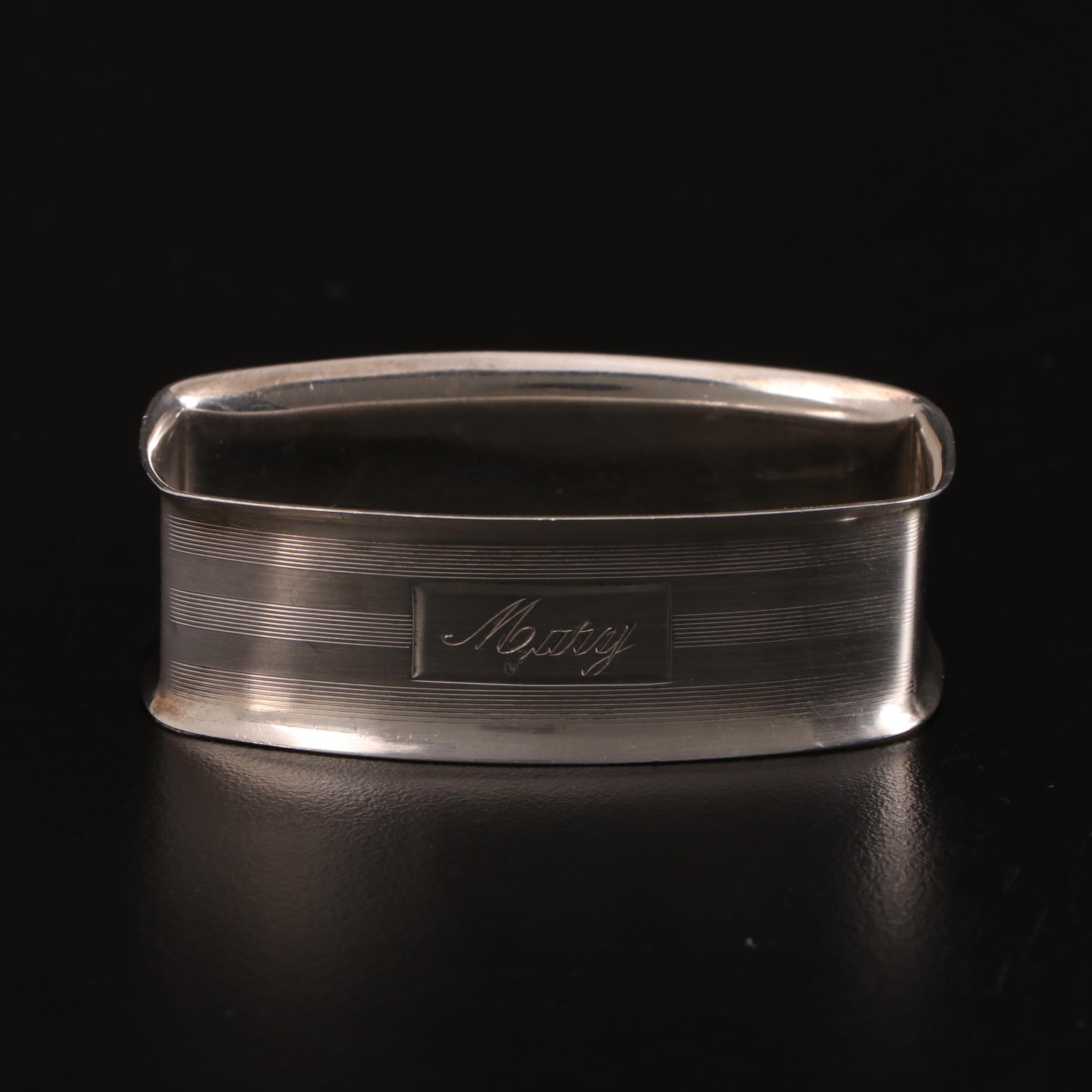 International Silver, Lunt, Gorham, Webster, and SSCM Sterling Napkin Rings