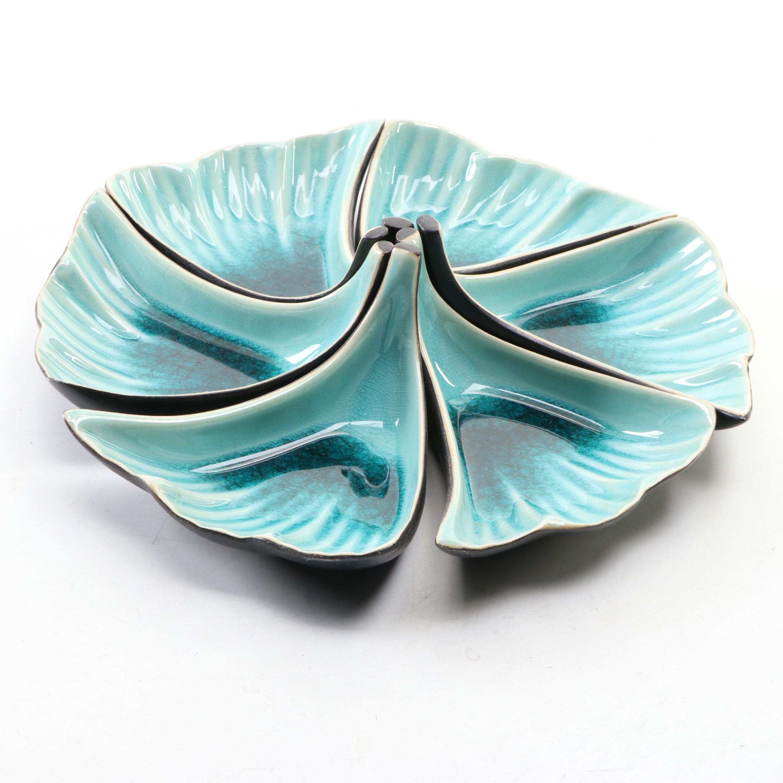 Divided Dish in Basket Server