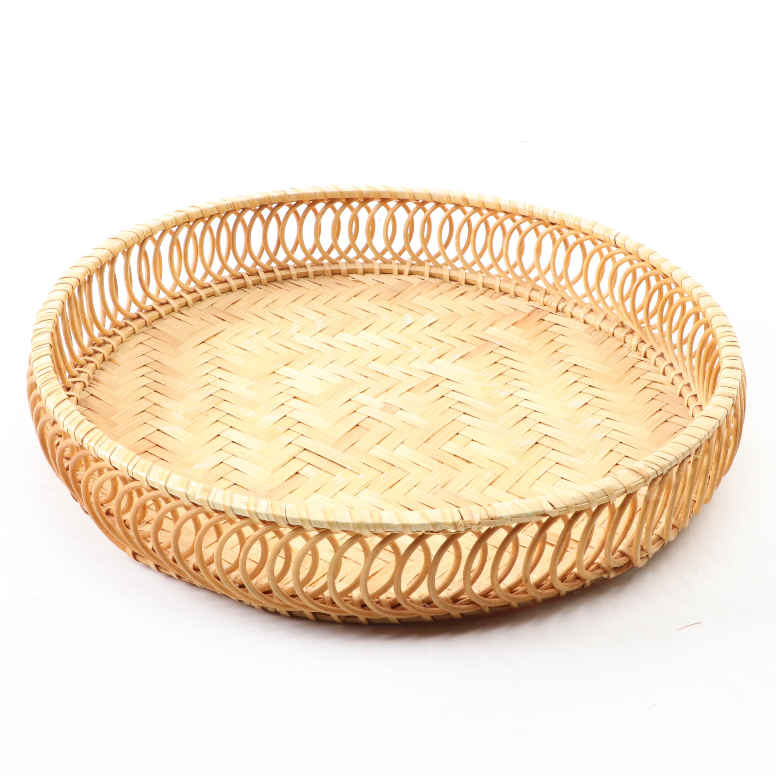 Divided Dish in Basket Server