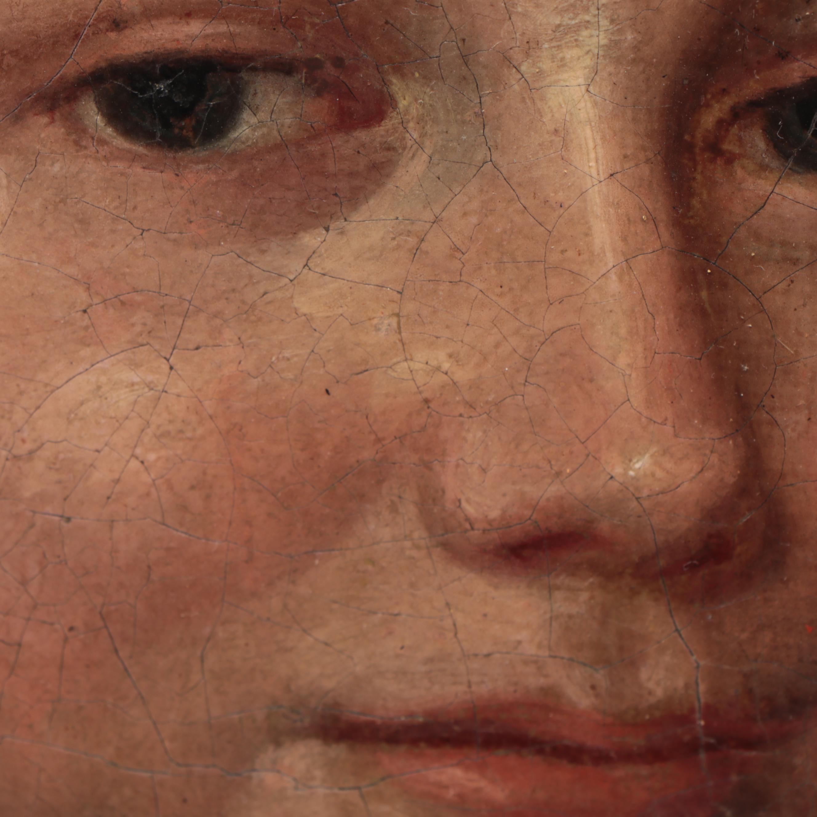 Portrait Oil Painting of a Young Man, 19th Century