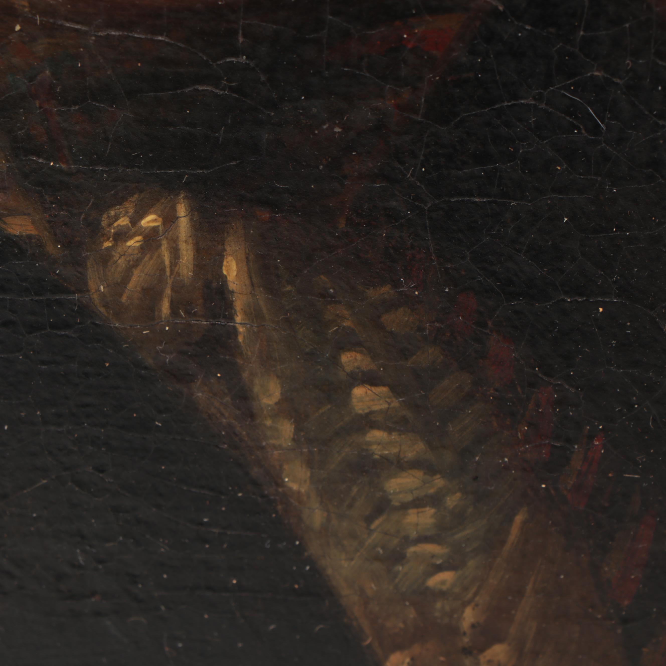 Portrait Oil Painting of a Young Man, 19th Century