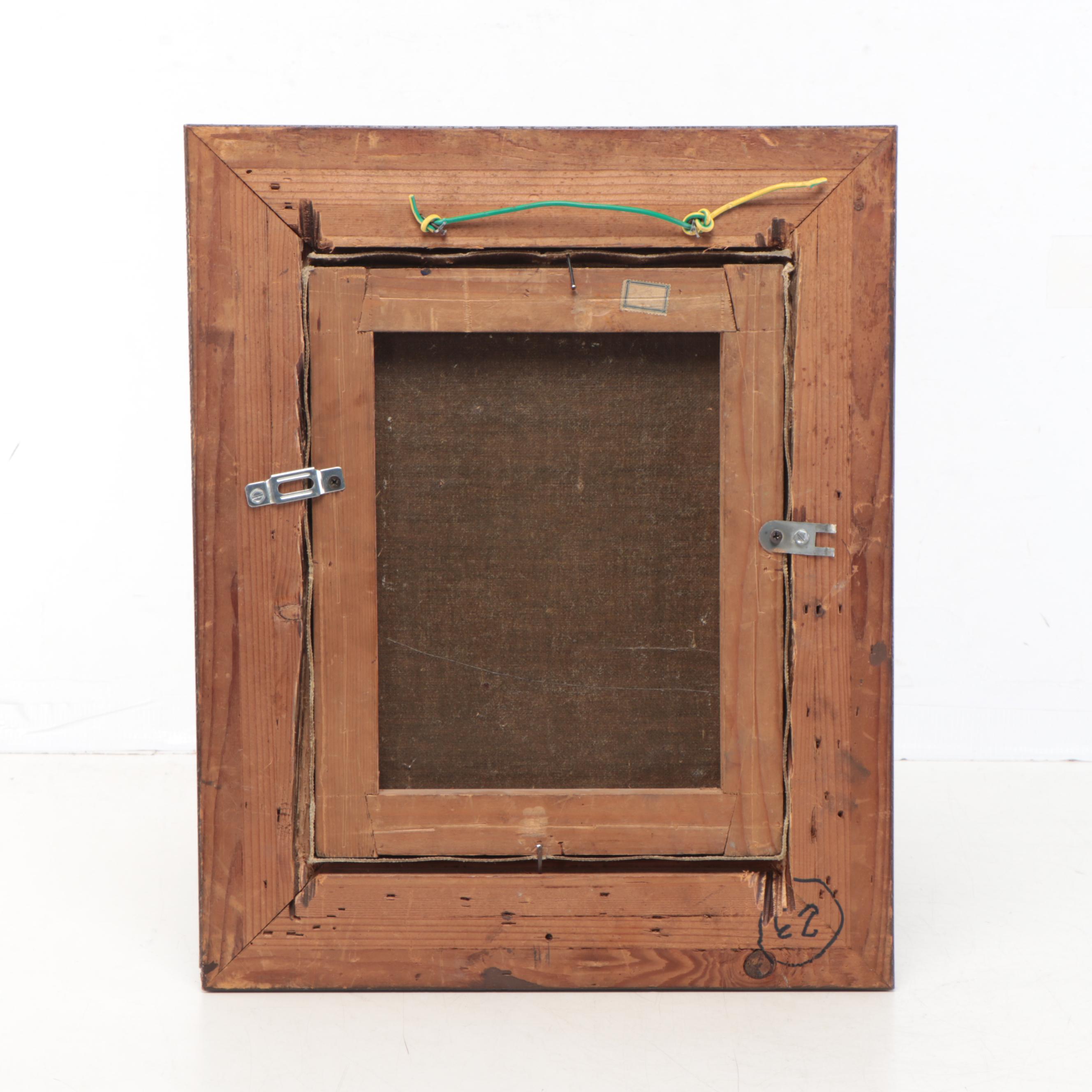 Portrait Oil Painting of a Young Man, 19th Century