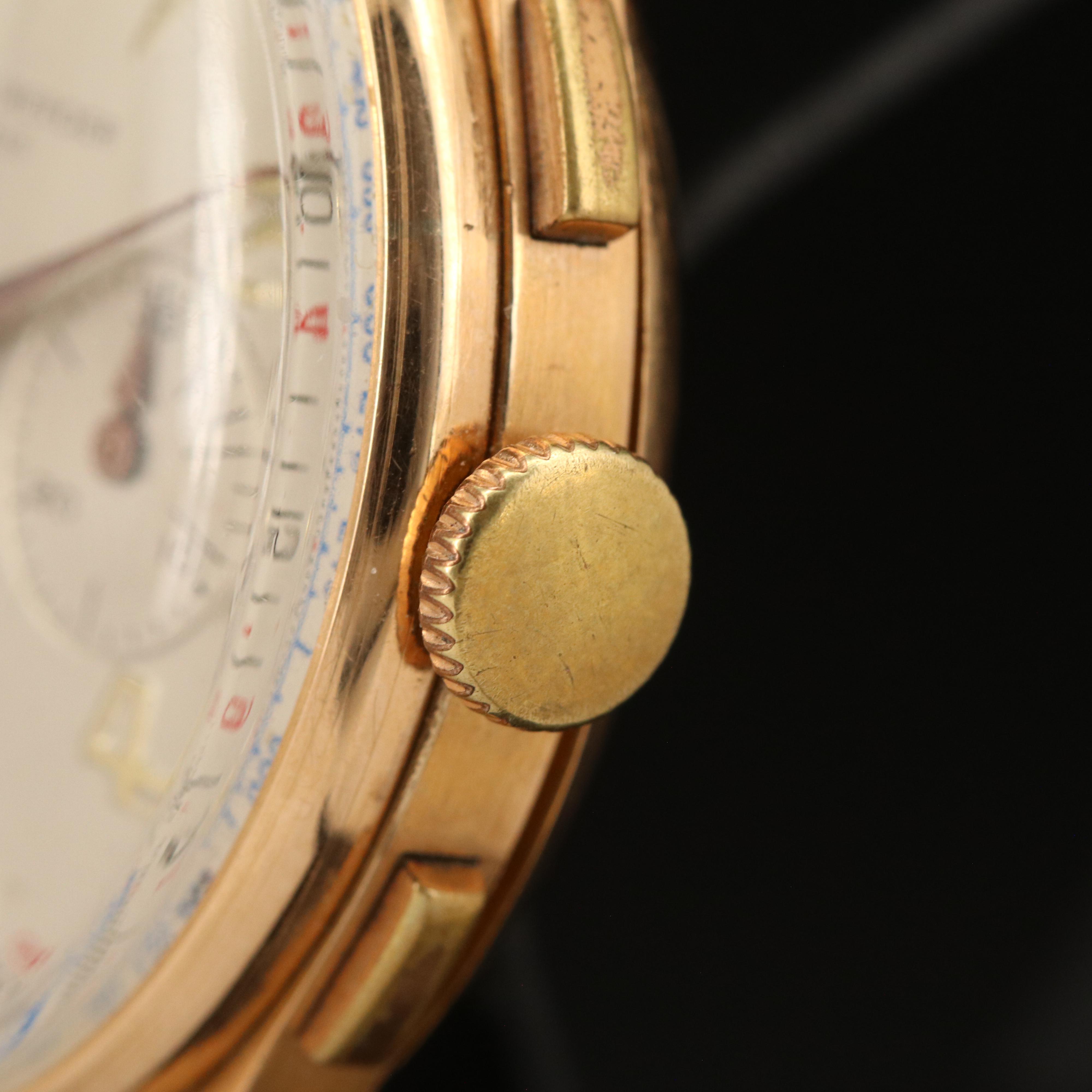 Vintage 18K Baume & Mercier Chronograph Watch