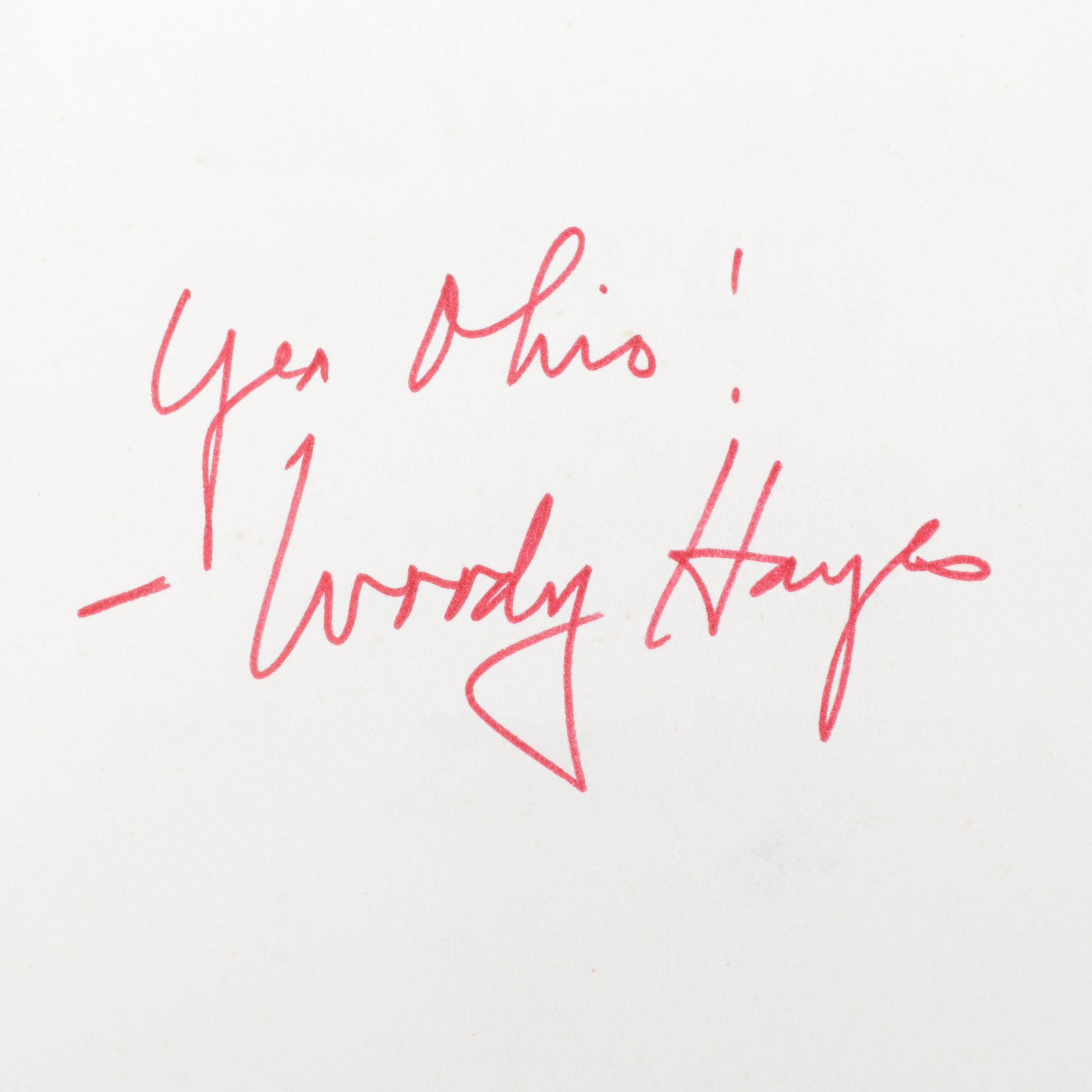 Signed "You Win with People!" by Ohio State Football Coach Woody Hayes, 1975