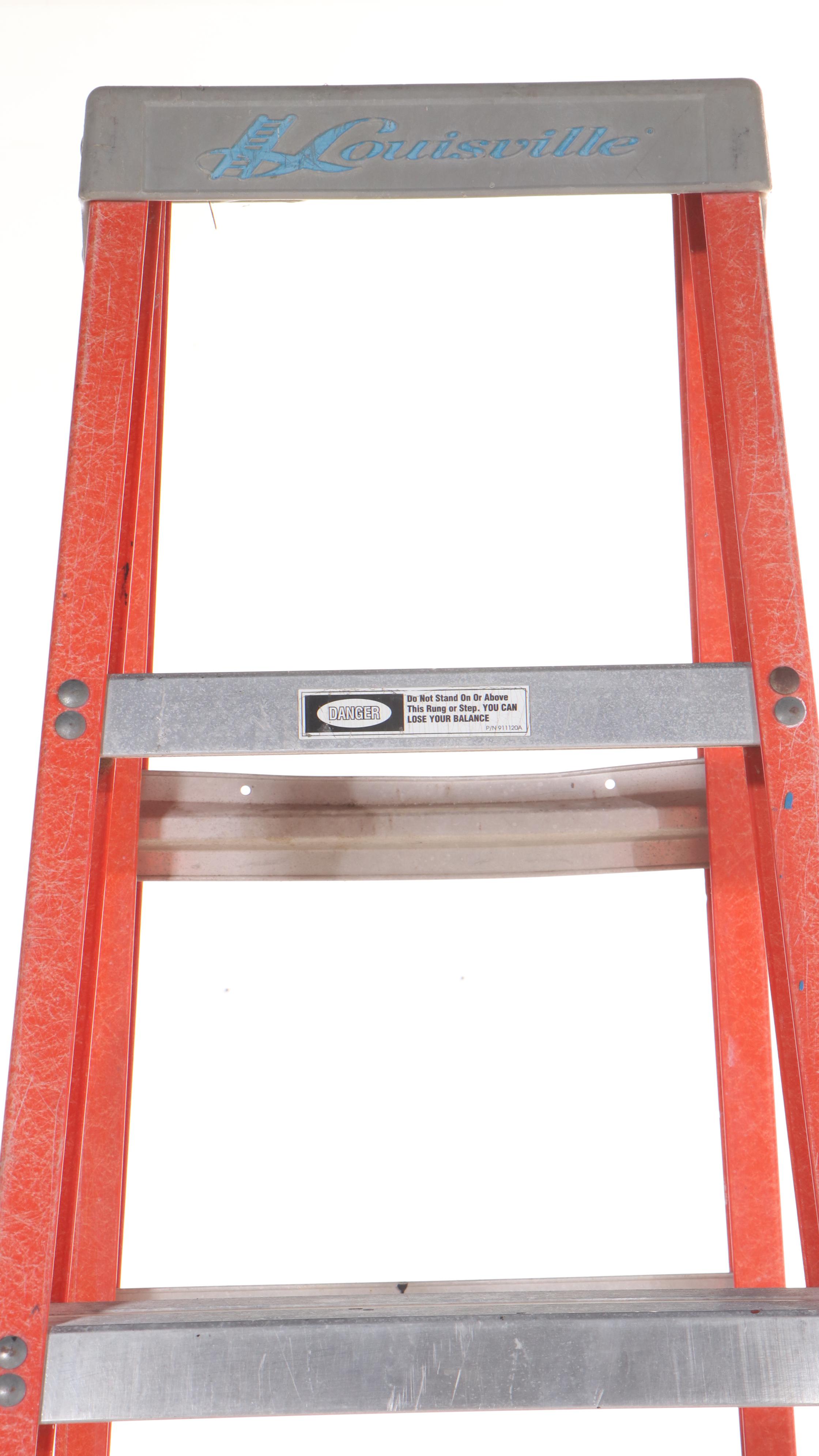 Louisville Ladder 8' Fiberglass and Aluminum Folding Step Ladder
