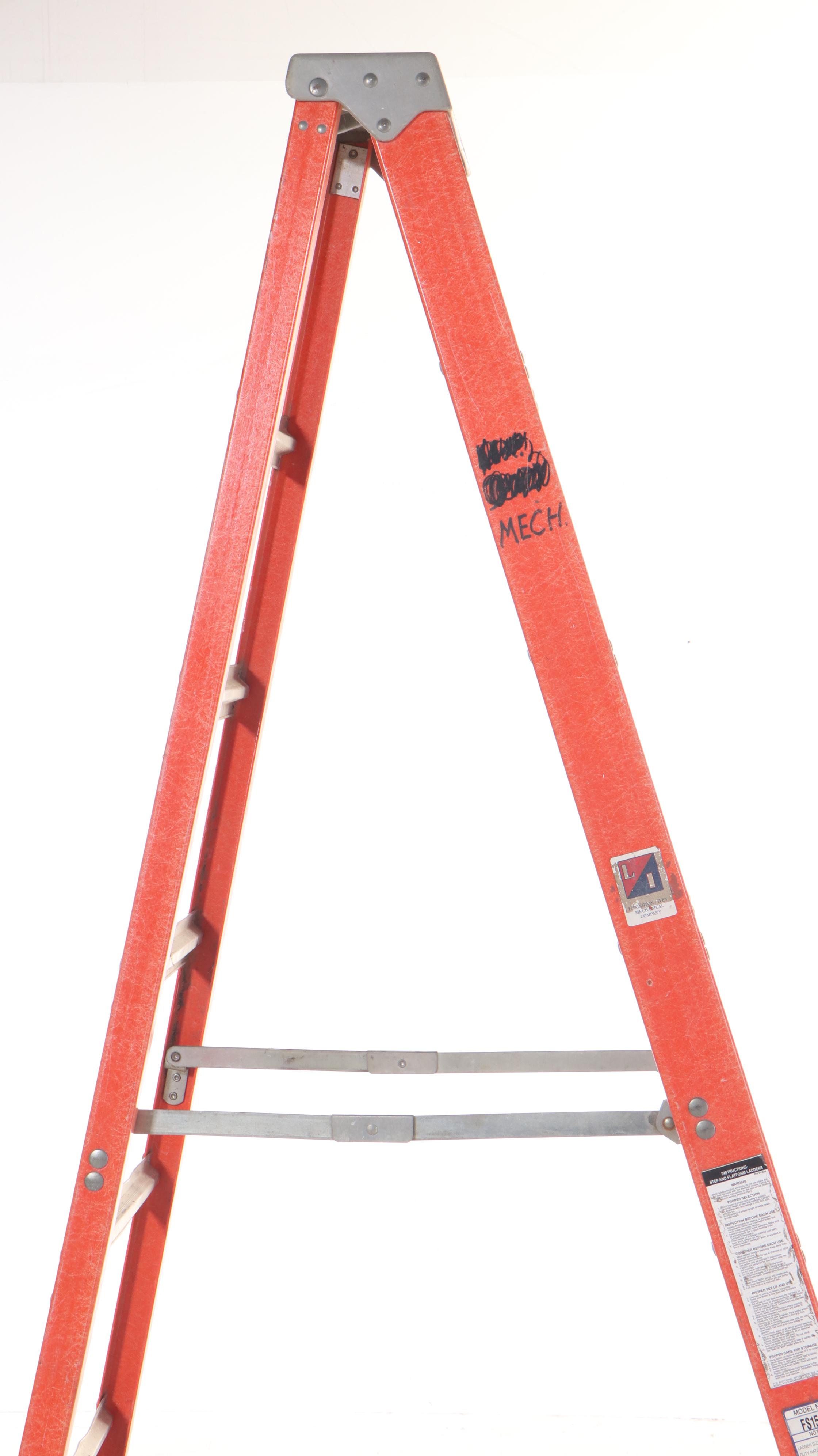 Louisville Ladder 8' Fiberglass and Aluminum Folding Step Ladder