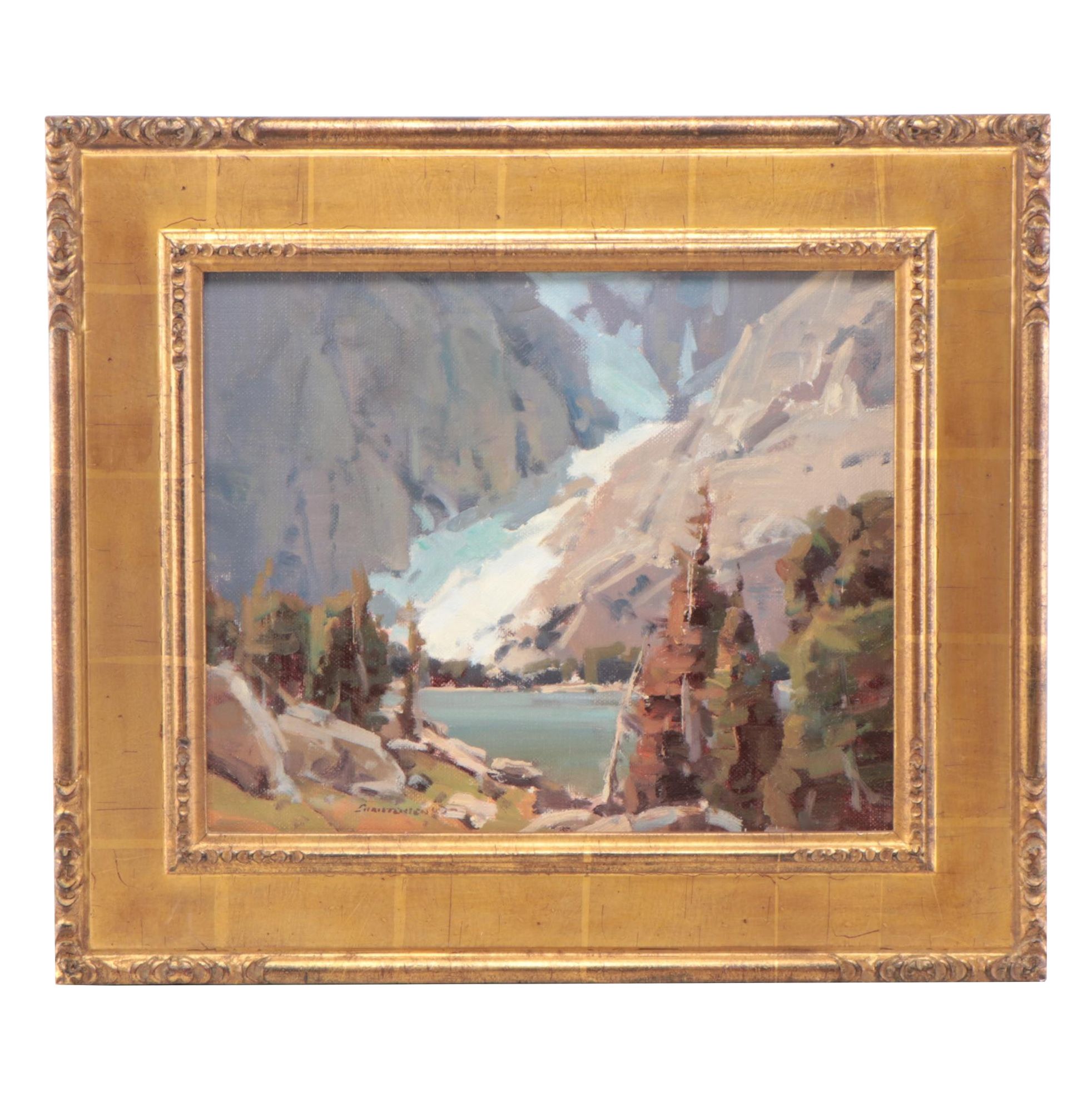 Scott Christensen Landscape Oil Painting "Miller Lake Study"