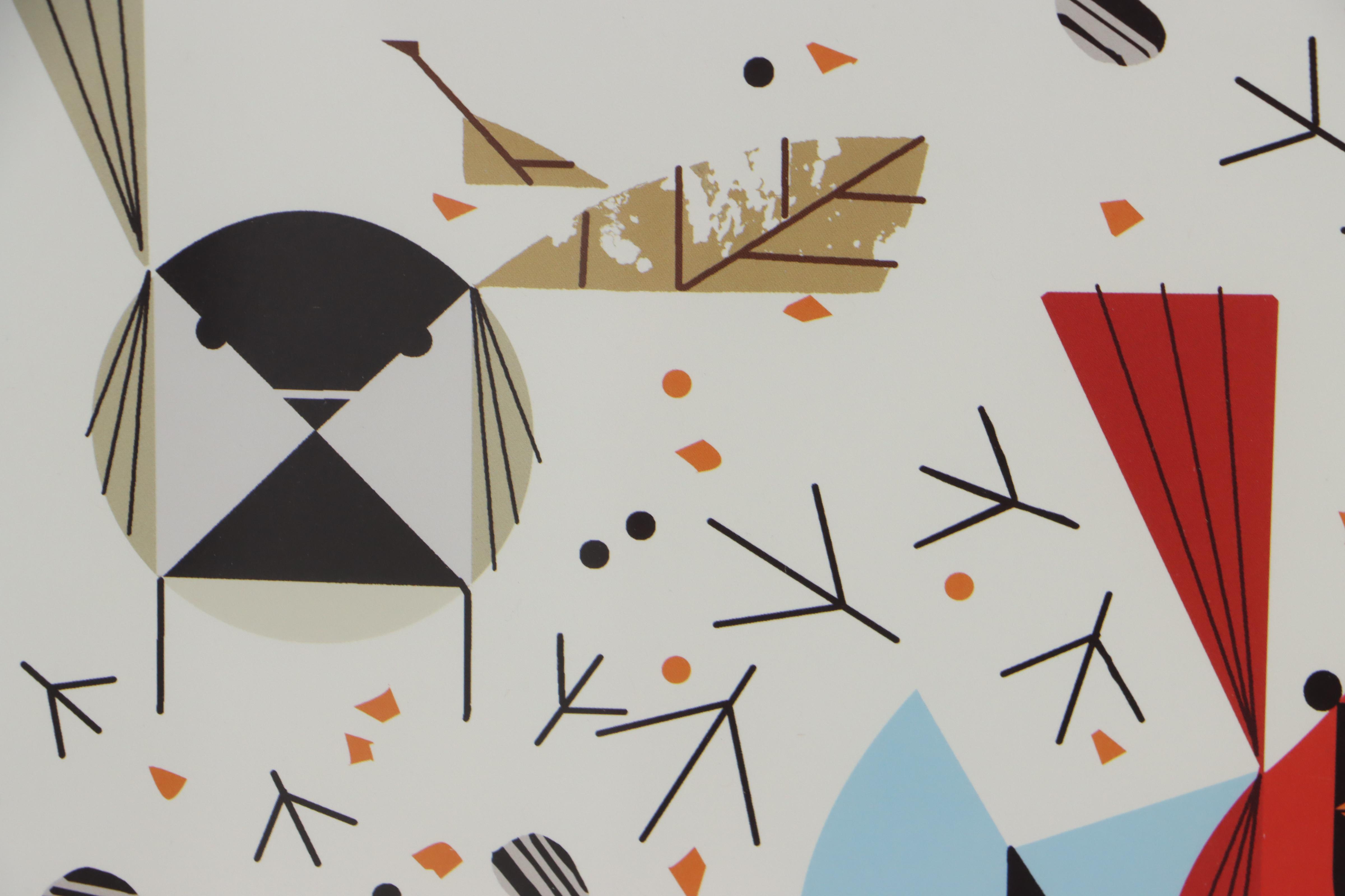 Offset Lithograph After Charley Harper "Birdfeeders"