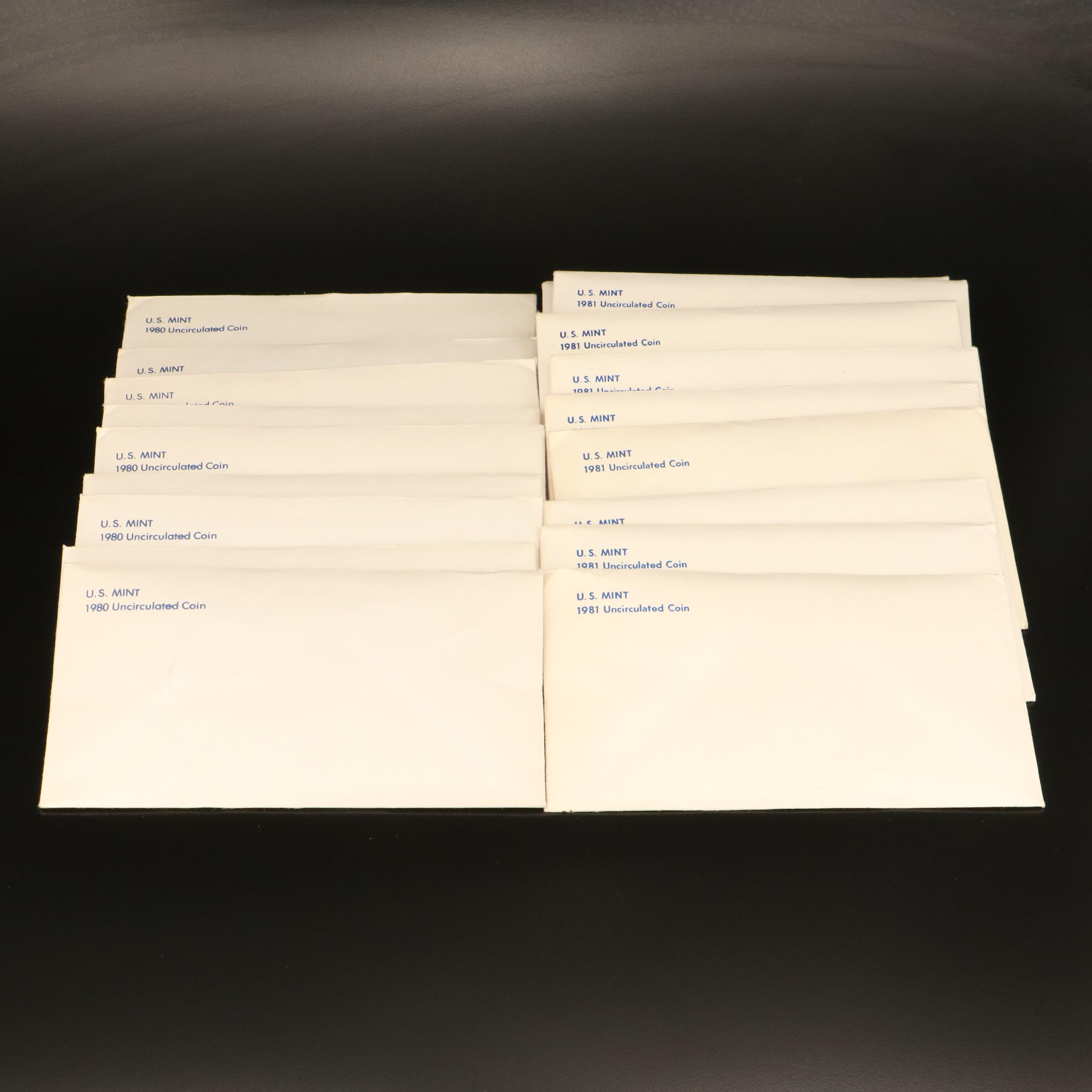 Nineteen U.S. Mint Uncirculated Sets