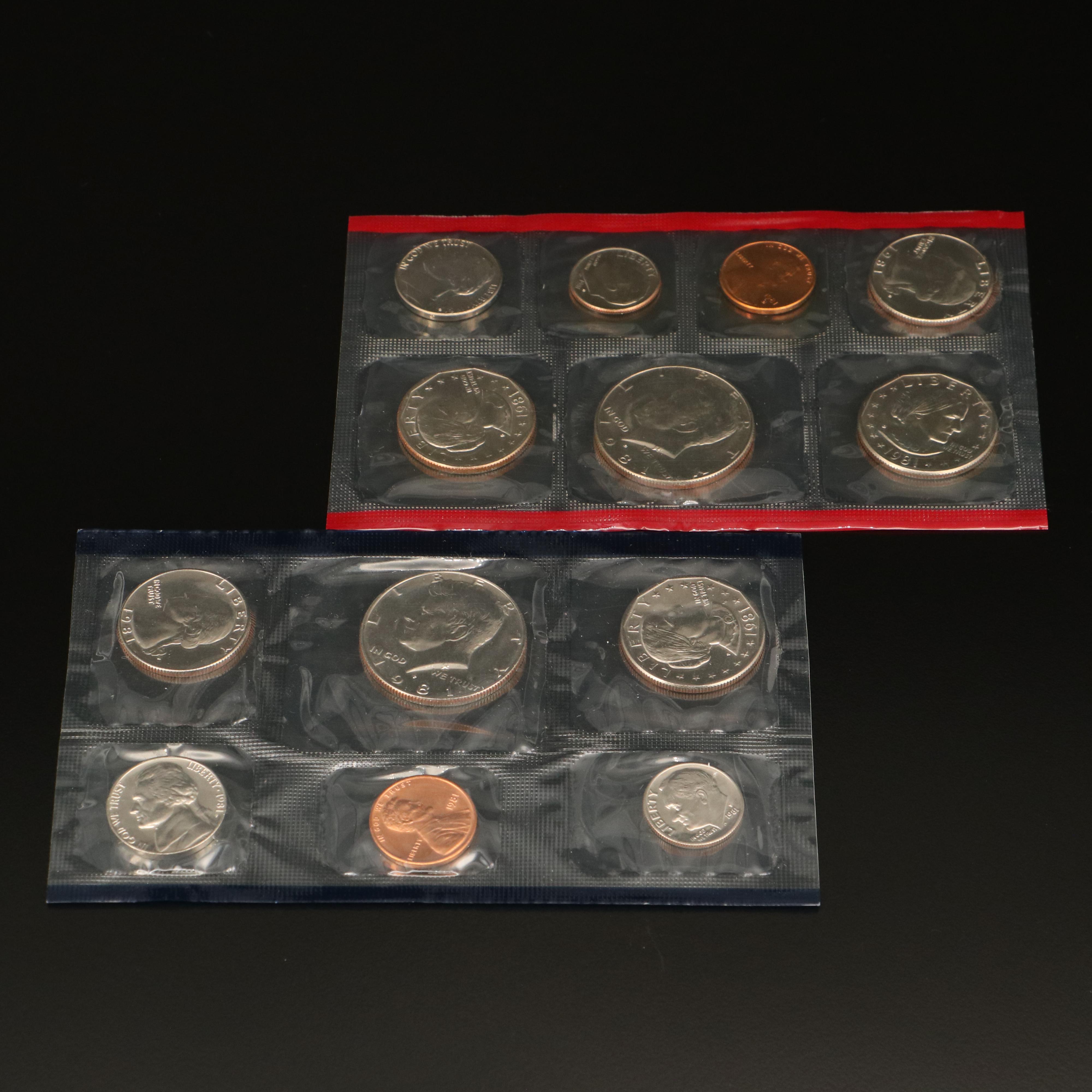 Nineteen U.S. Mint Uncirculated Sets