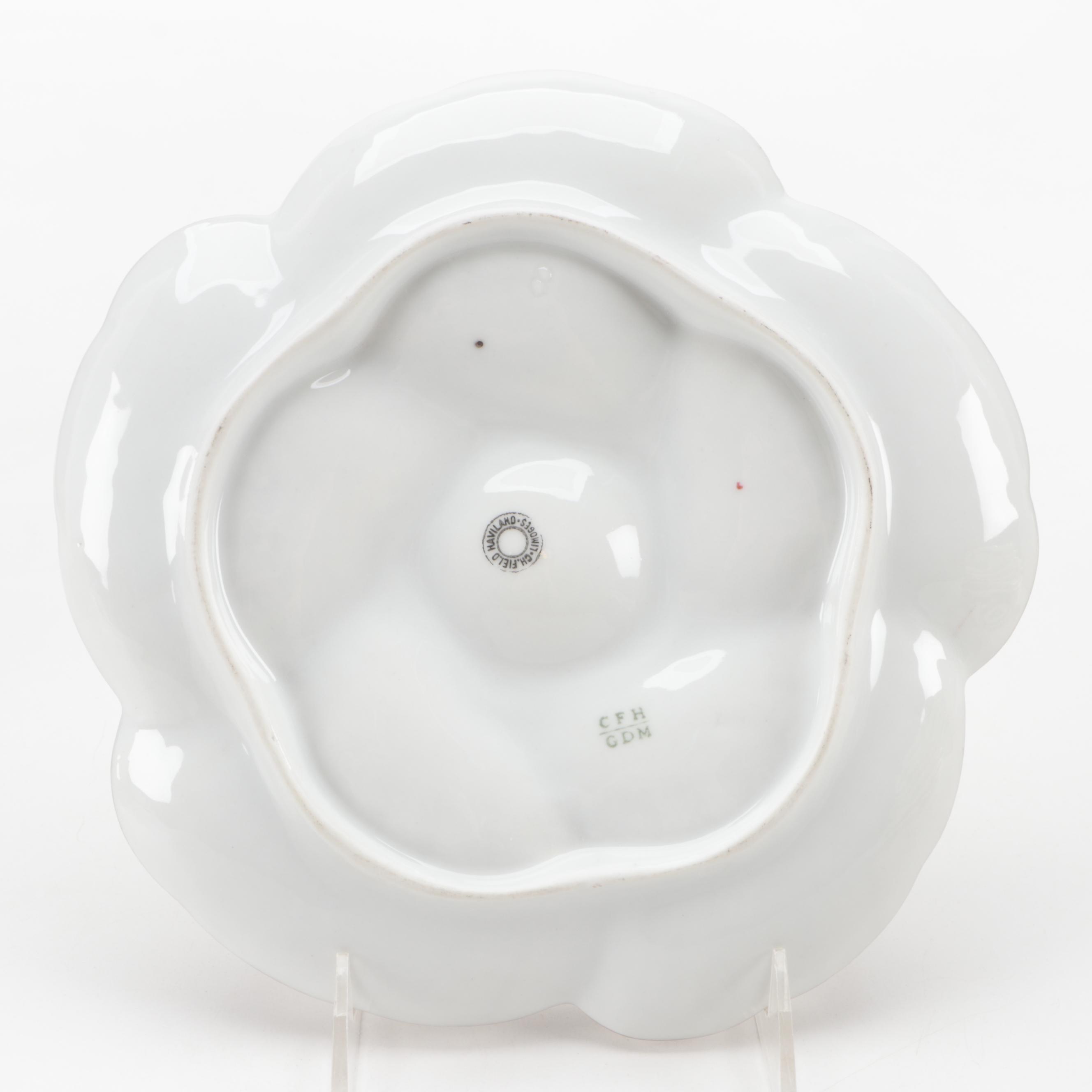 Haviland & Co. Limoges Porcelain Oyster Plates