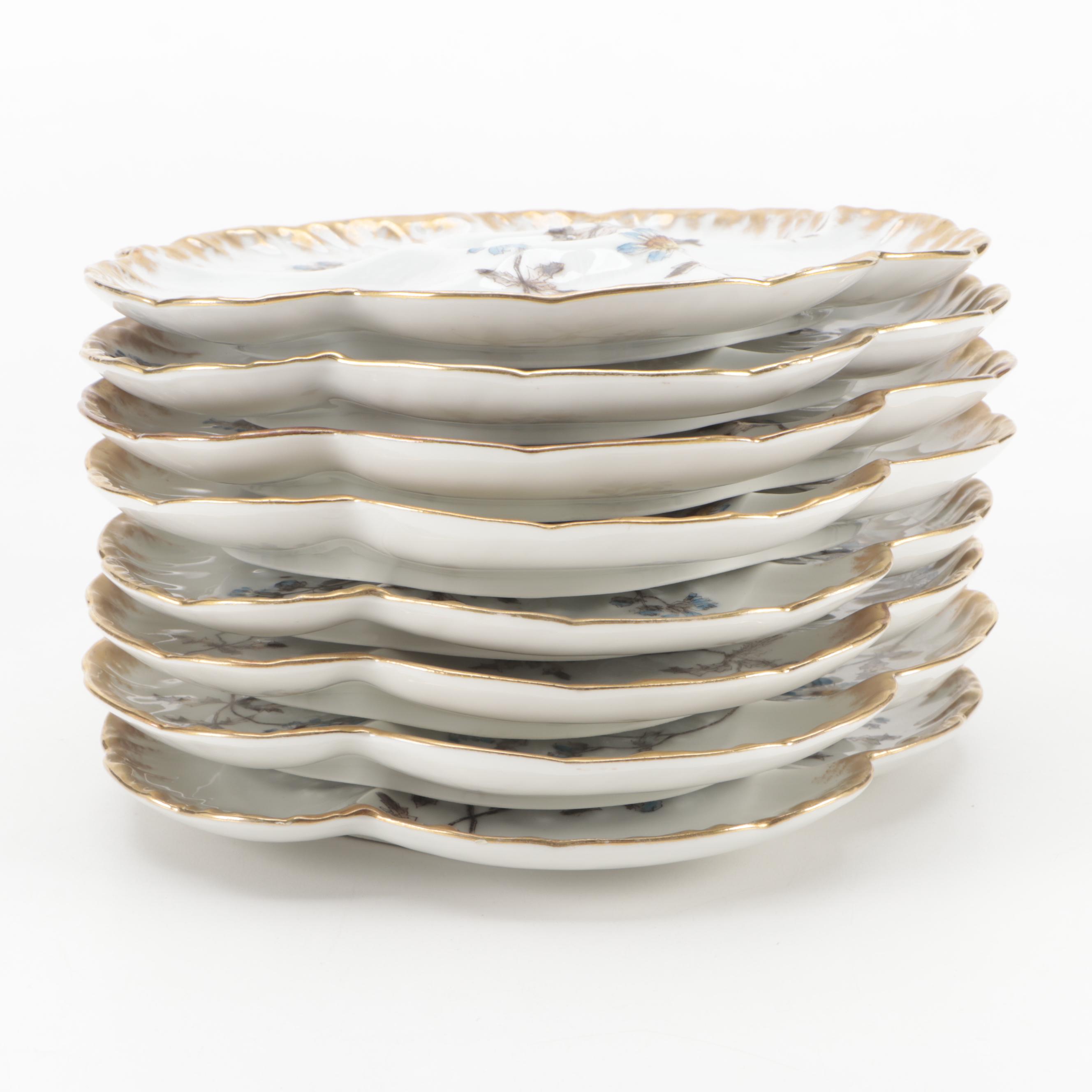 Haviland & Co. Limoges Porcelain Oyster Plates