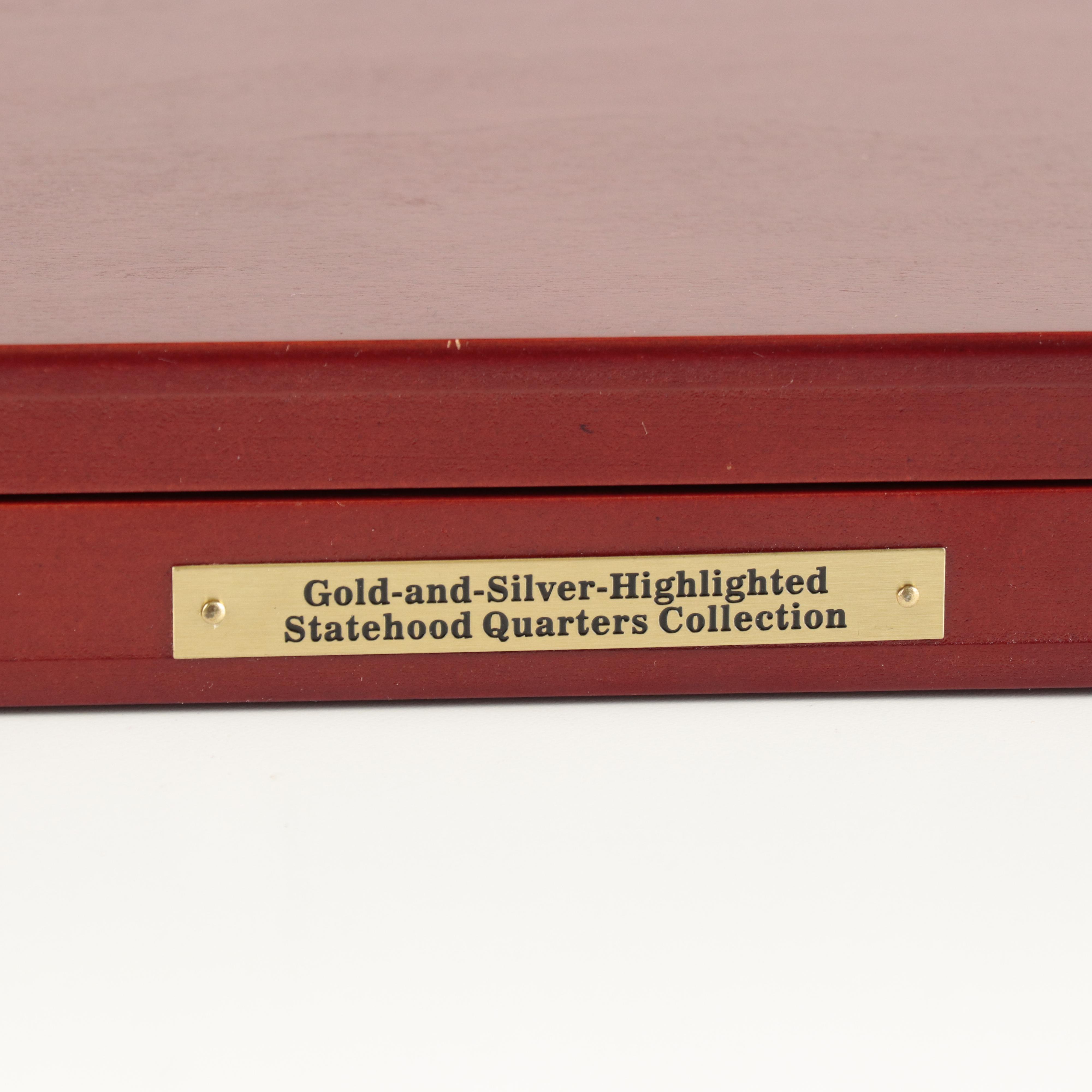 "Gold-and-Silver-Highlighted Statehood Quarters Collection" Coin Set