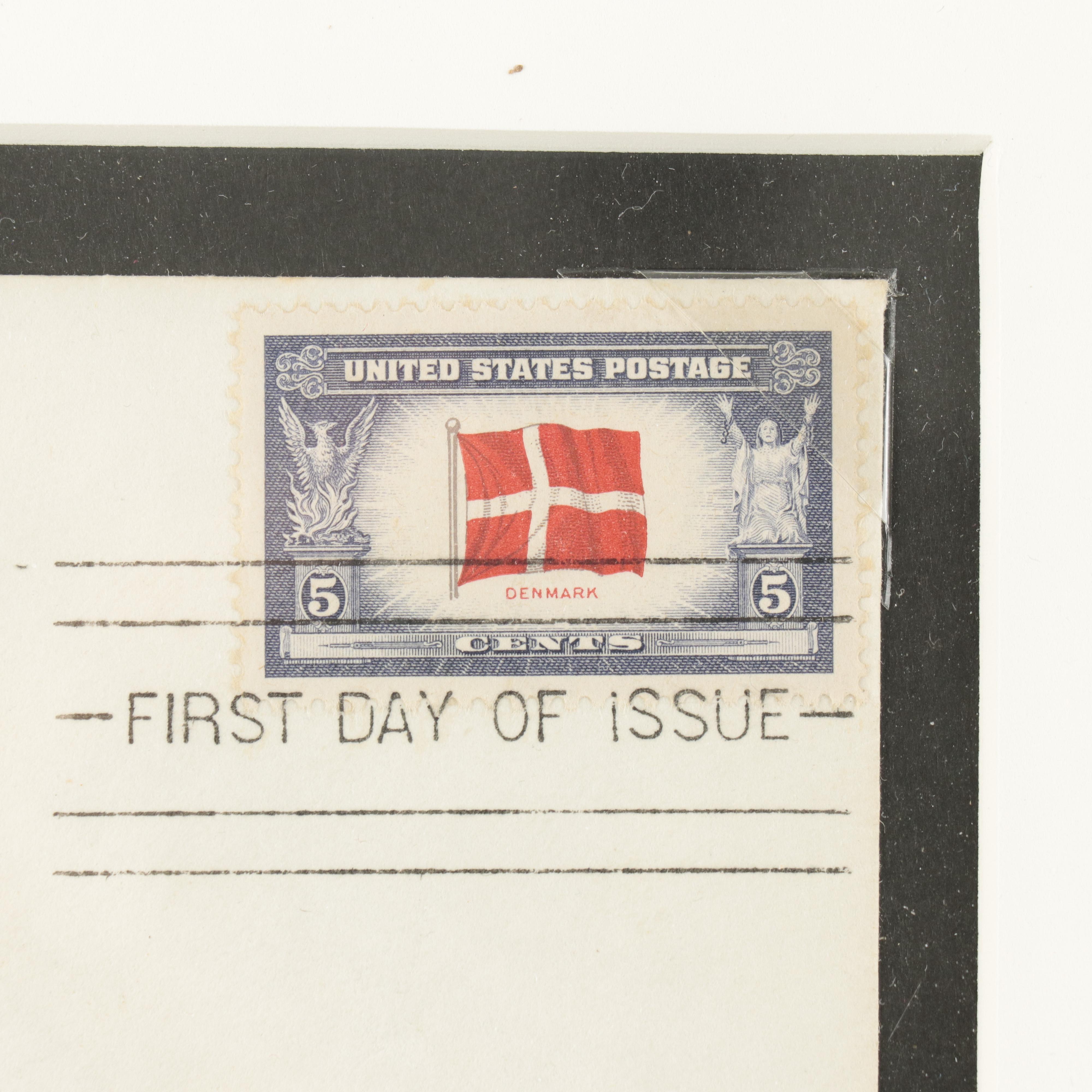 Three Framed Vintage First Day Covers