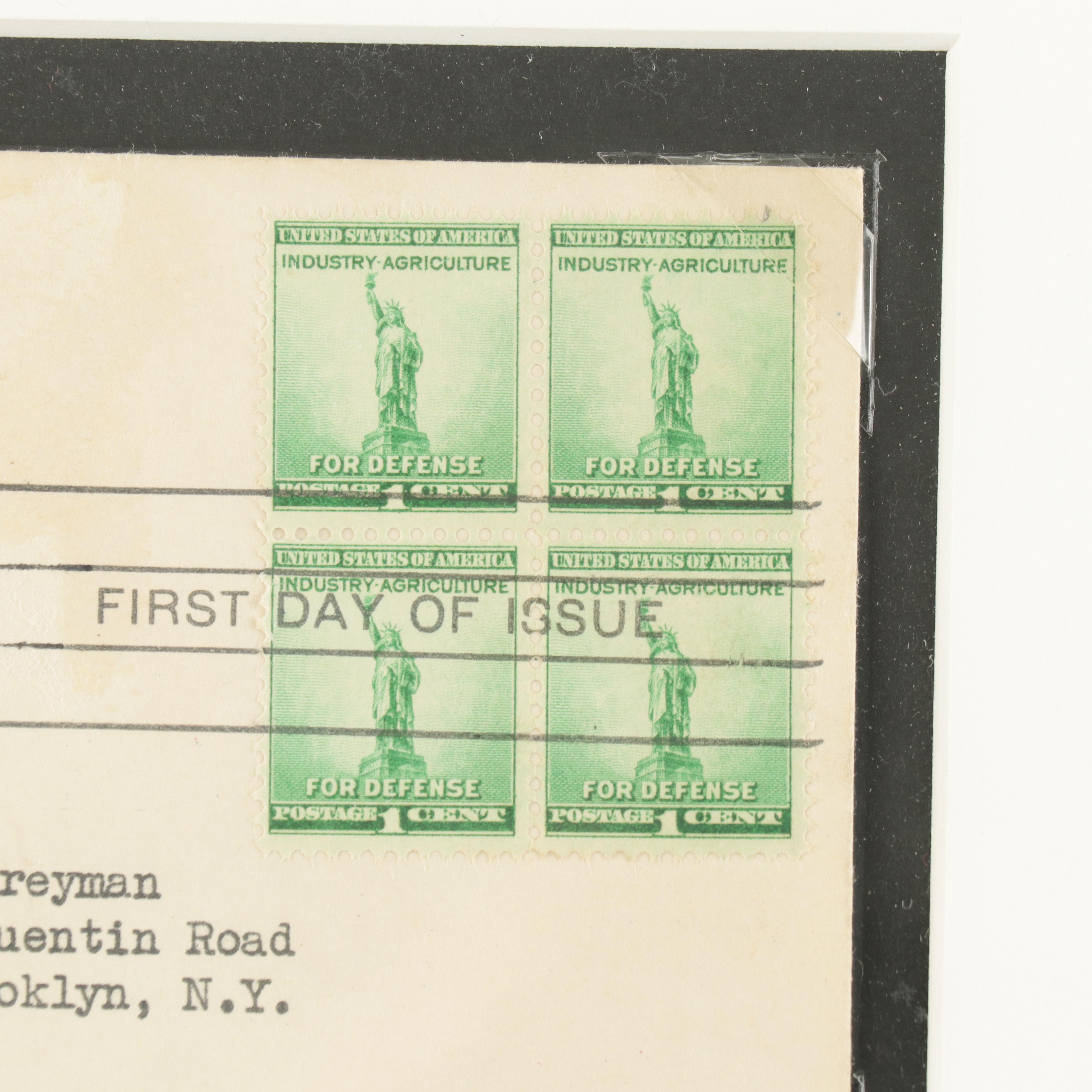 Three Framed Vintage First Day Covers