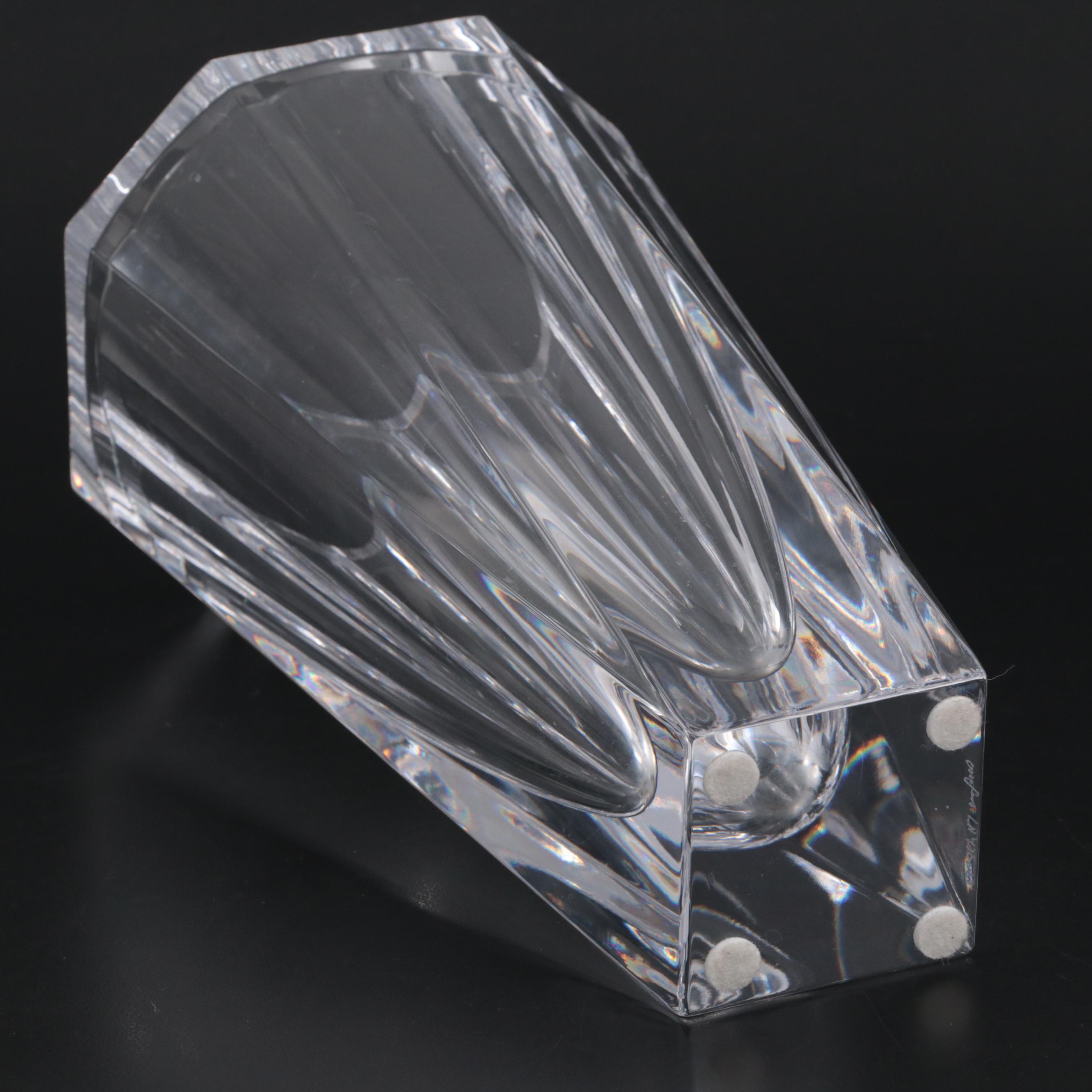 Lars Hellsten  for Orrefors Crystal "Odyssey" Vase and Bowls