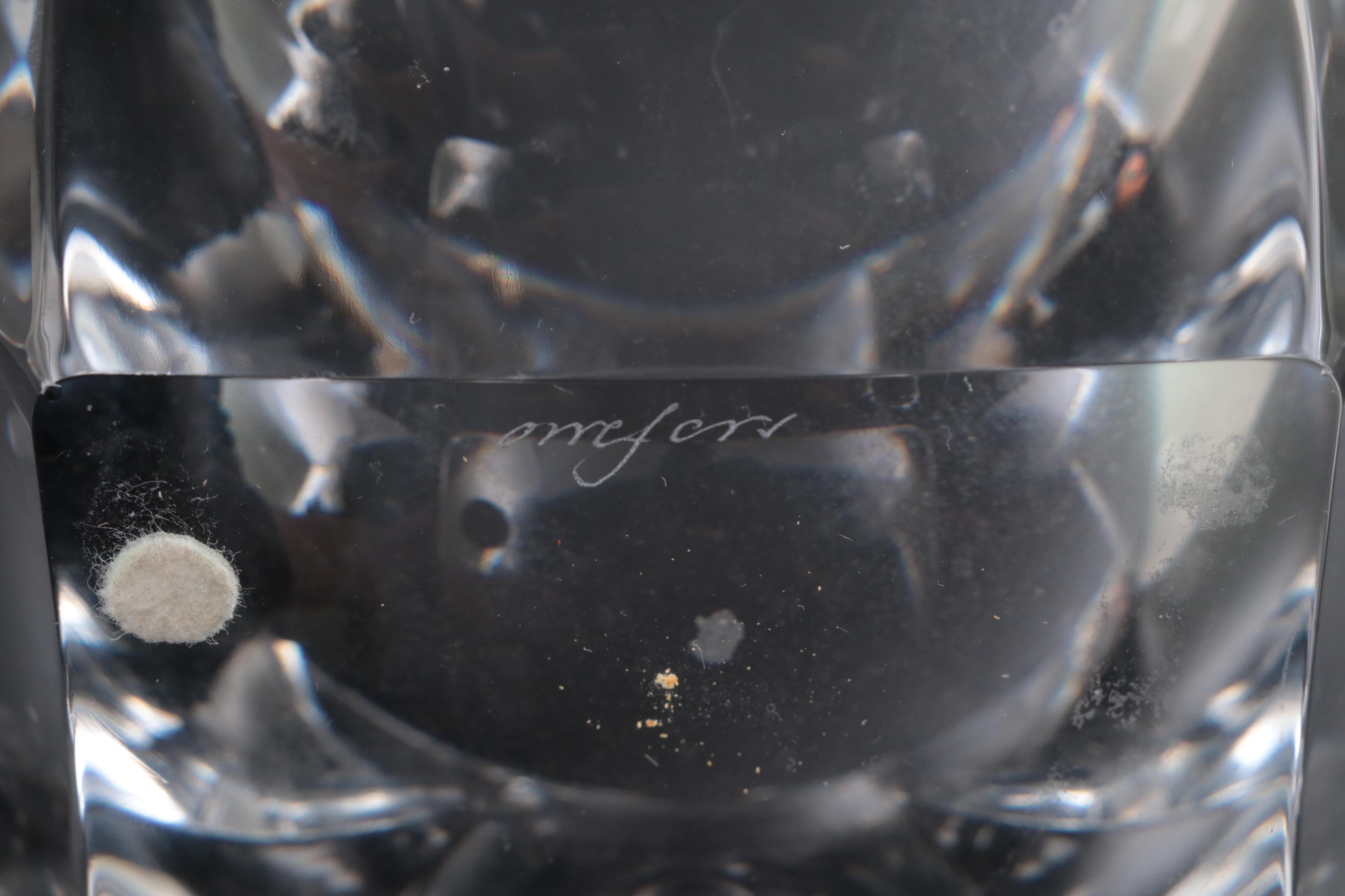 Lars Hellsten  for Orrefors Crystal "Odyssey" Vase and Bowls