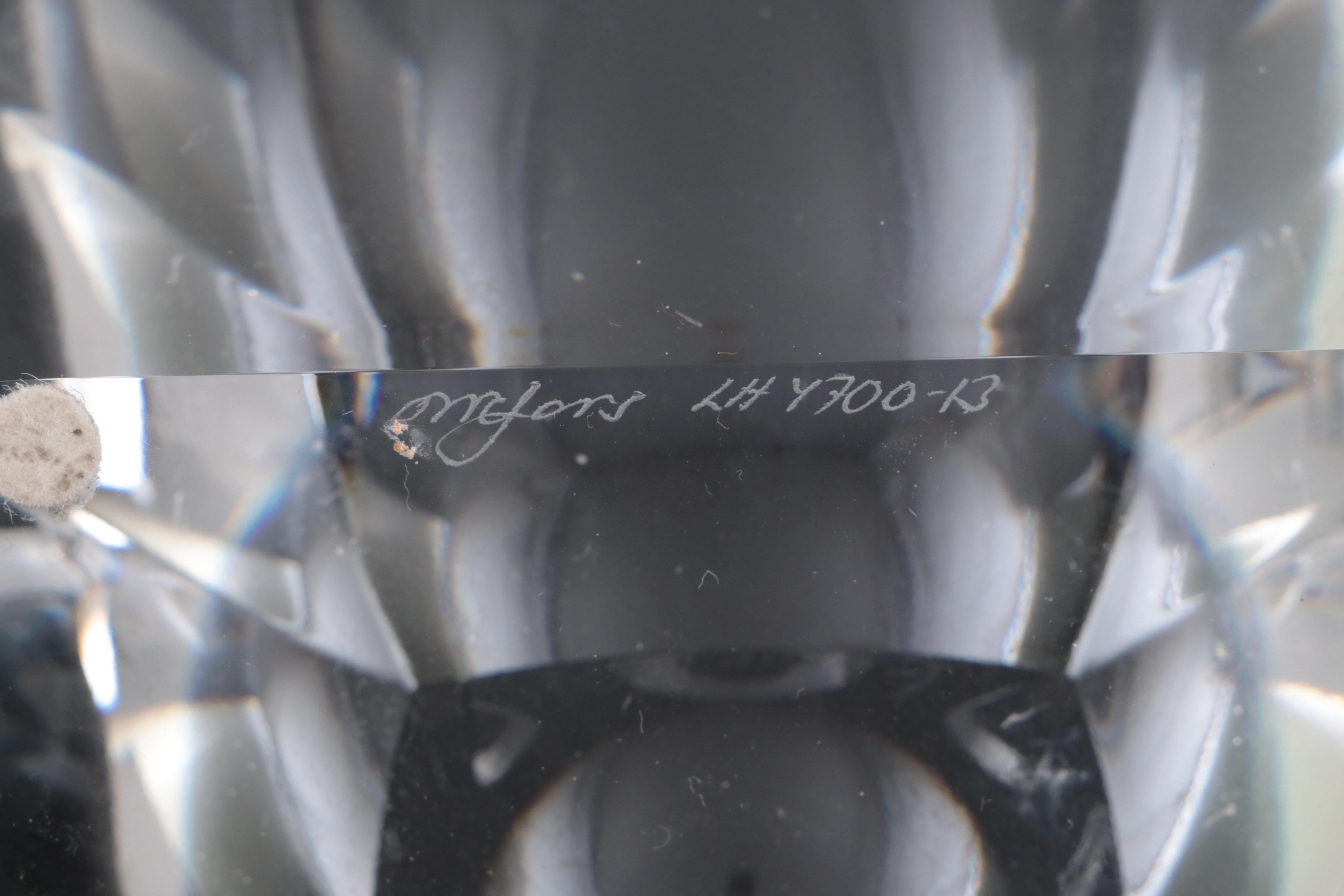 Lars Hellsten  for Orrefors Crystal "Odyssey" Vase and Bowls