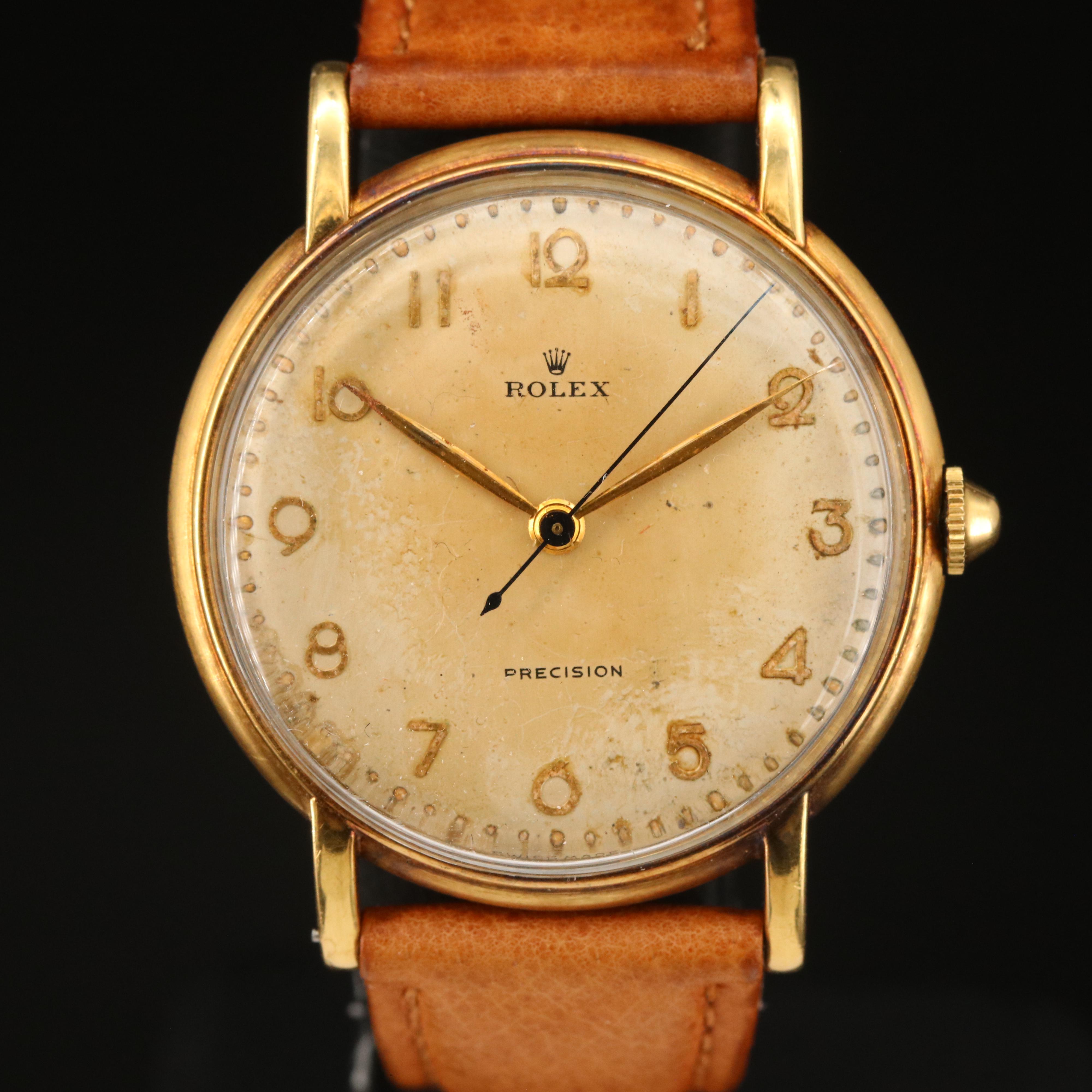 Vintage Rolex Precision 18K Watch