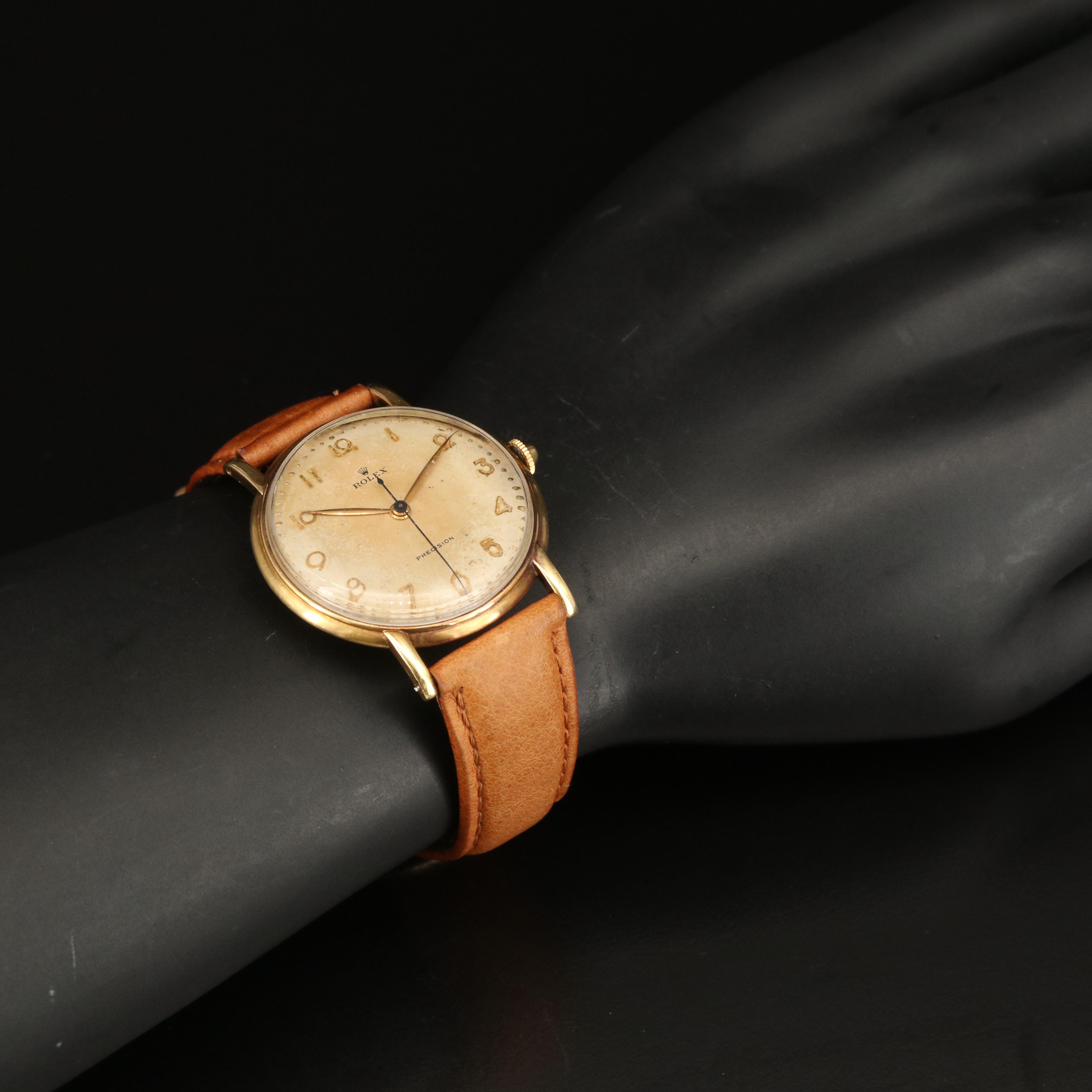 Vintage Rolex Precision 18K Watch