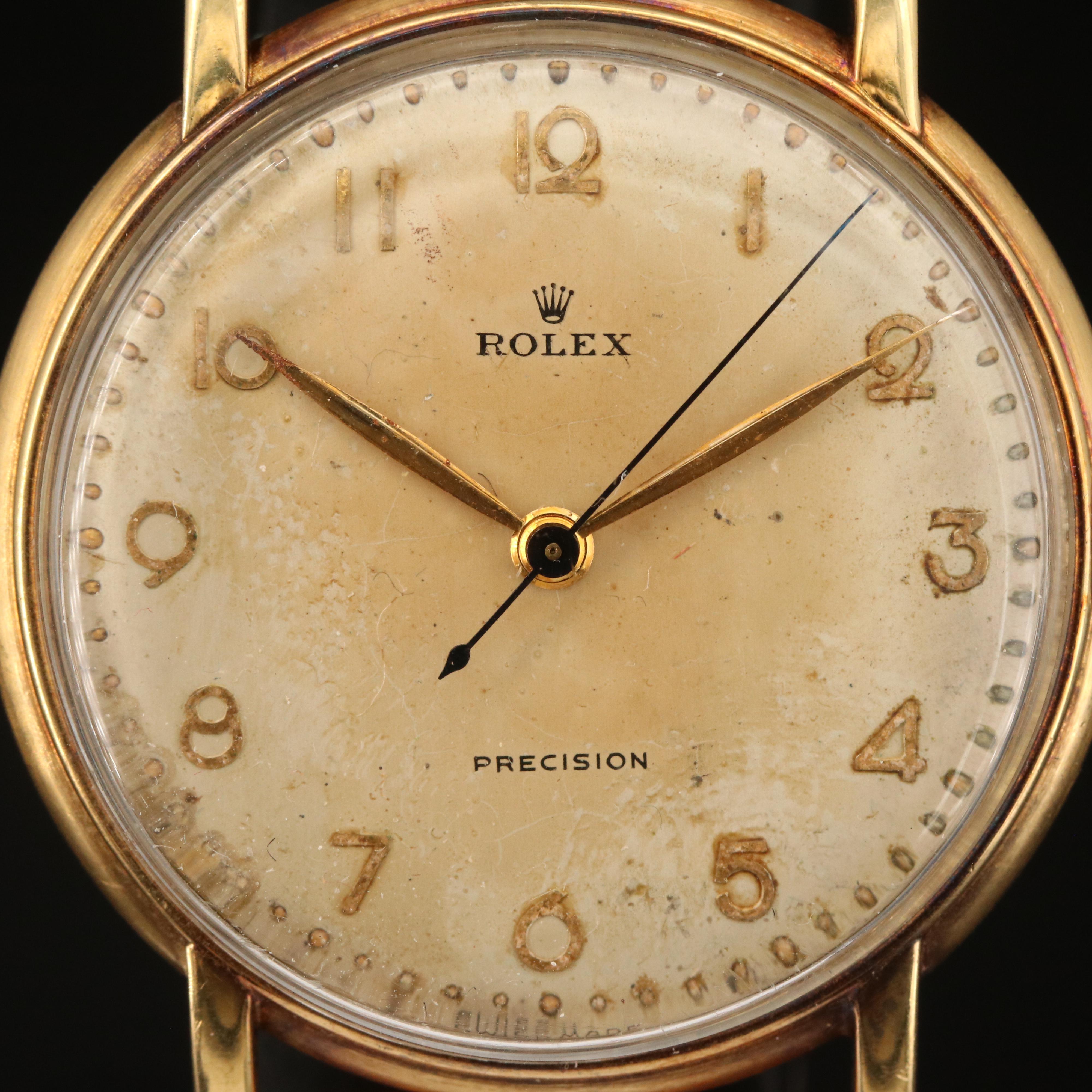 Vintage Rolex Precision 18K Watch