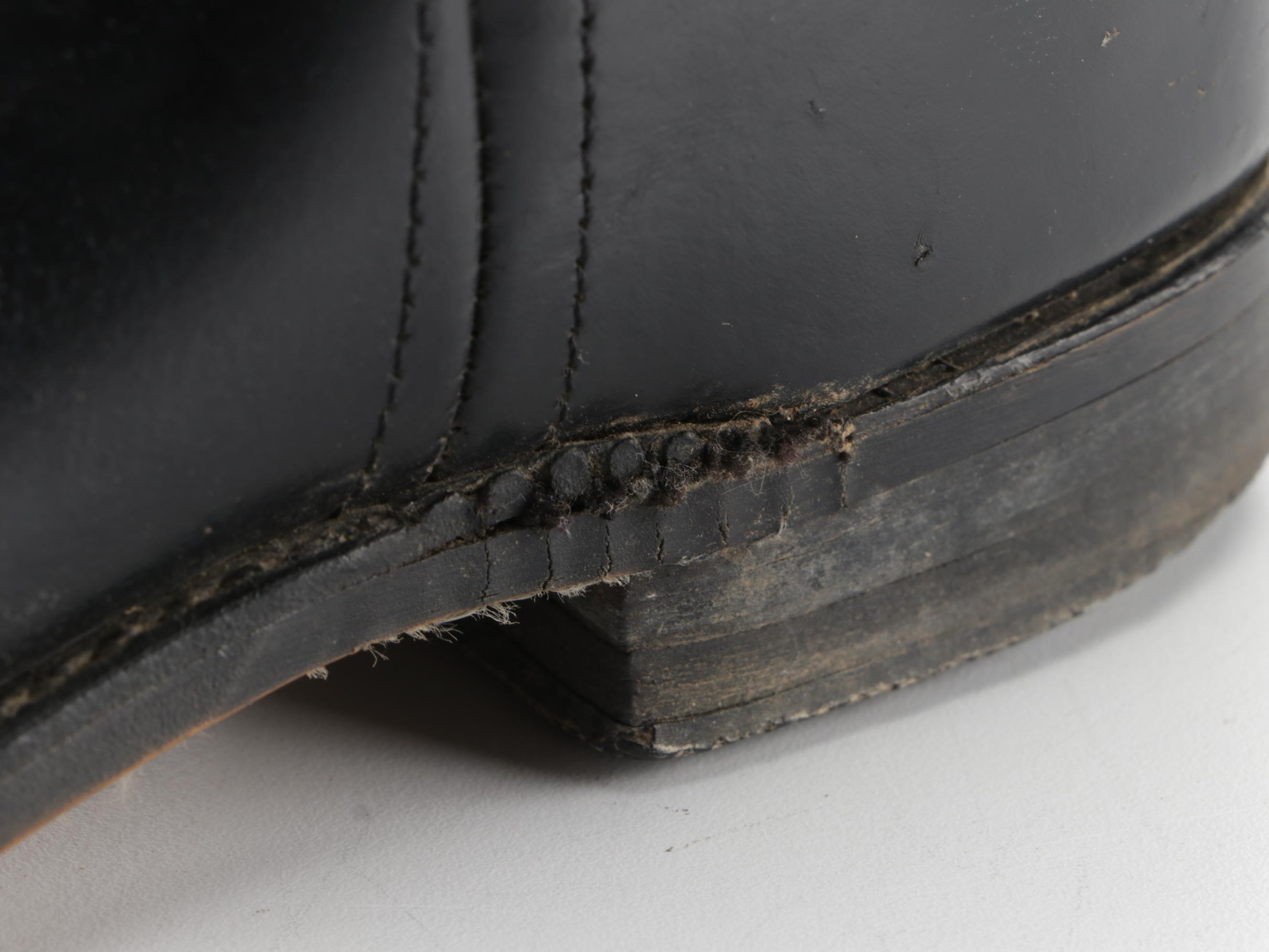 Black Leather Equestrian Style Boots