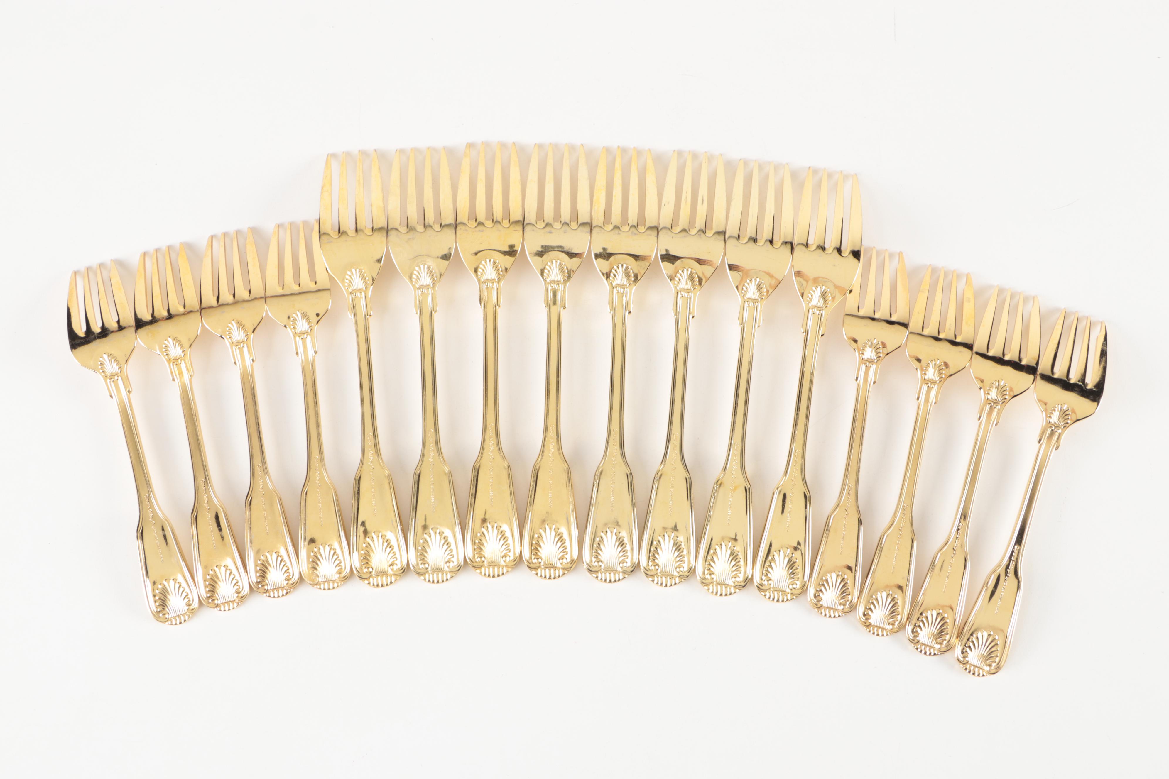 Supreme Cutlery by Towle "Golden London Shell" Stainless Steel Flatware