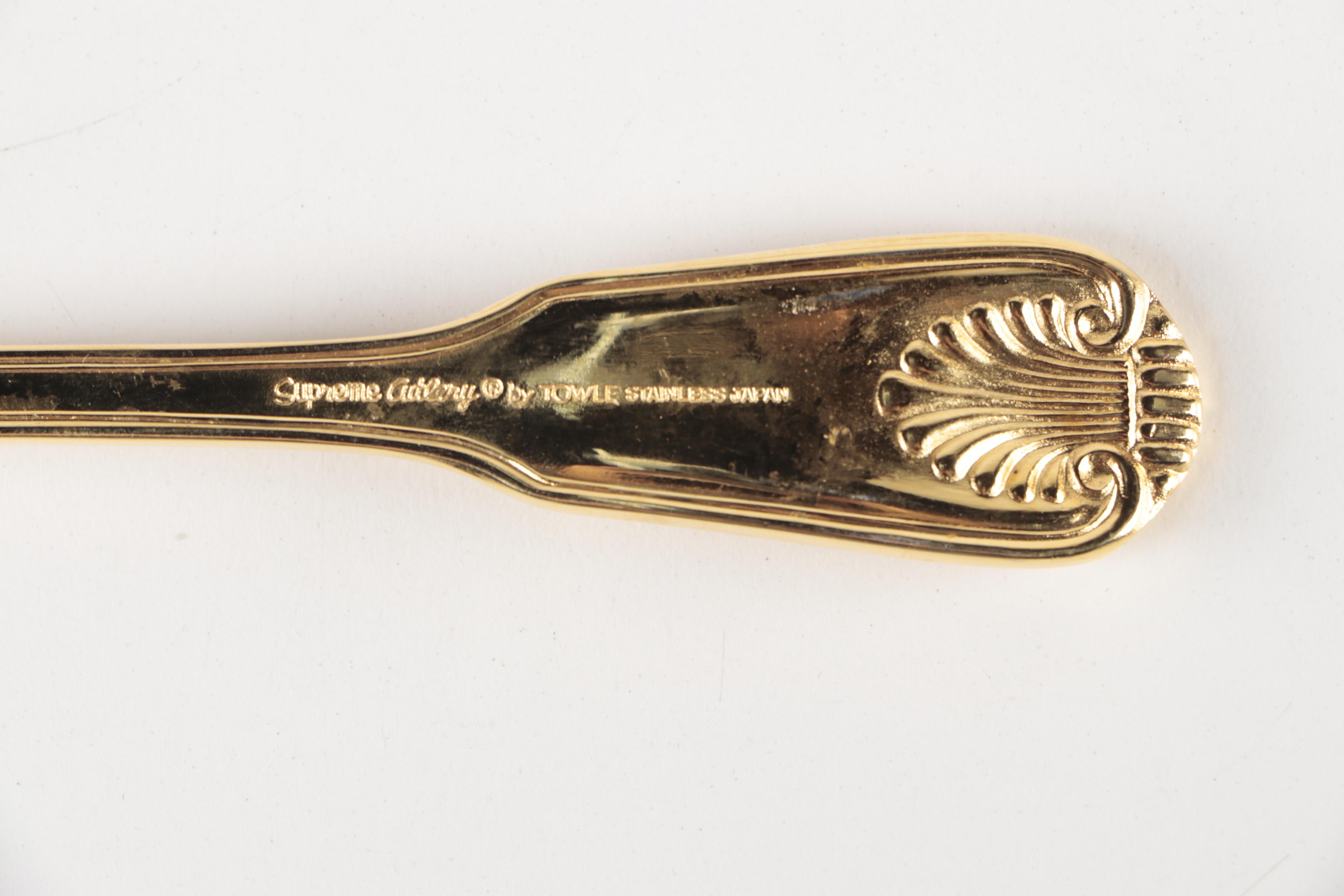 Supreme Cutlery by Towle "Golden London Shell" Stainless Steel Flatware