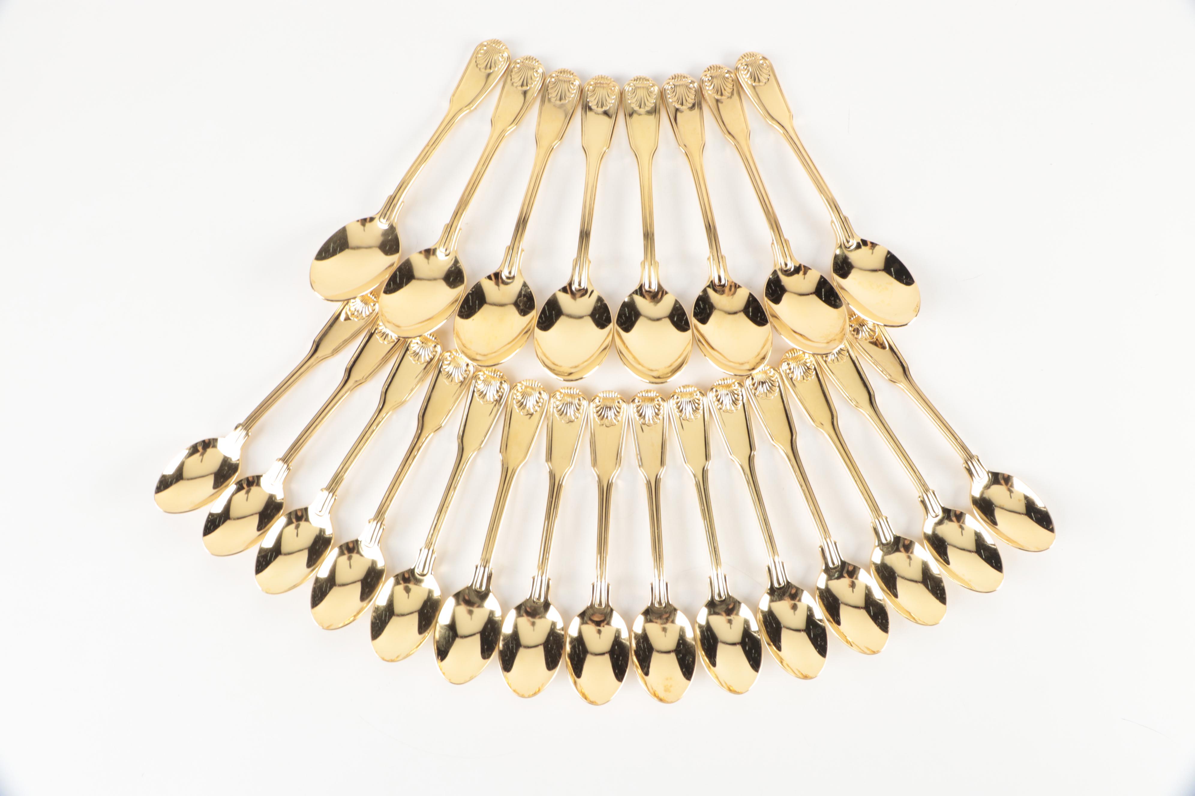 Supreme Cutlery by Towle "Golden London Shell" Stainless Steel Flatware