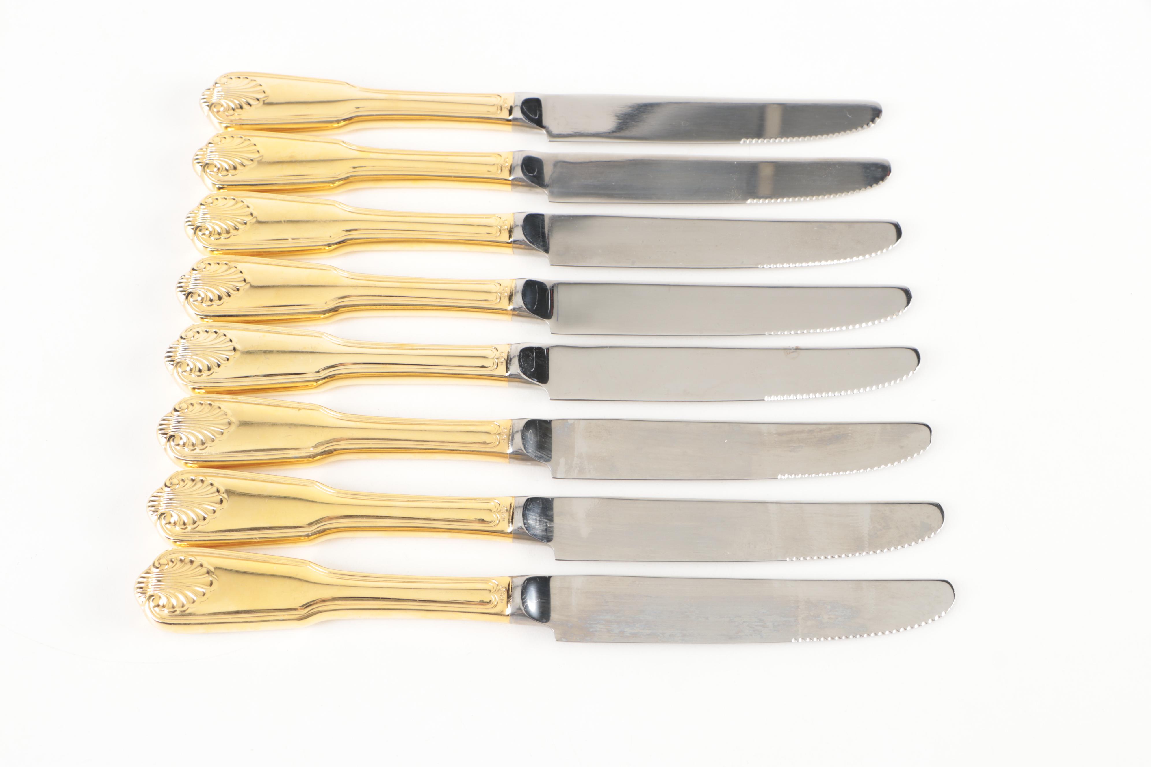 Supreme Cutlery by Towle "Golden London Shell" Stainless Steel Flatware