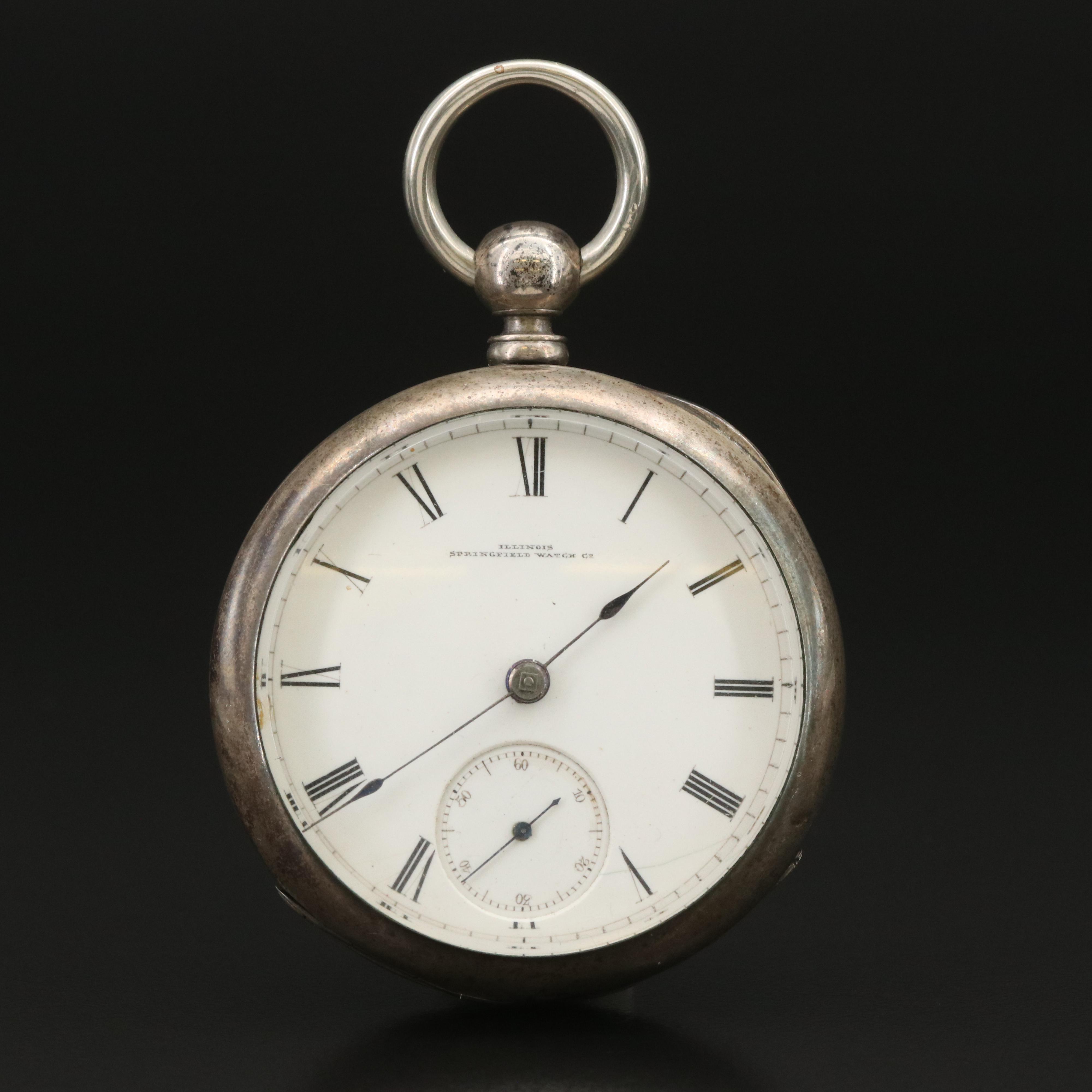 1878 Illinois Springfield Key Set Pocket Watch