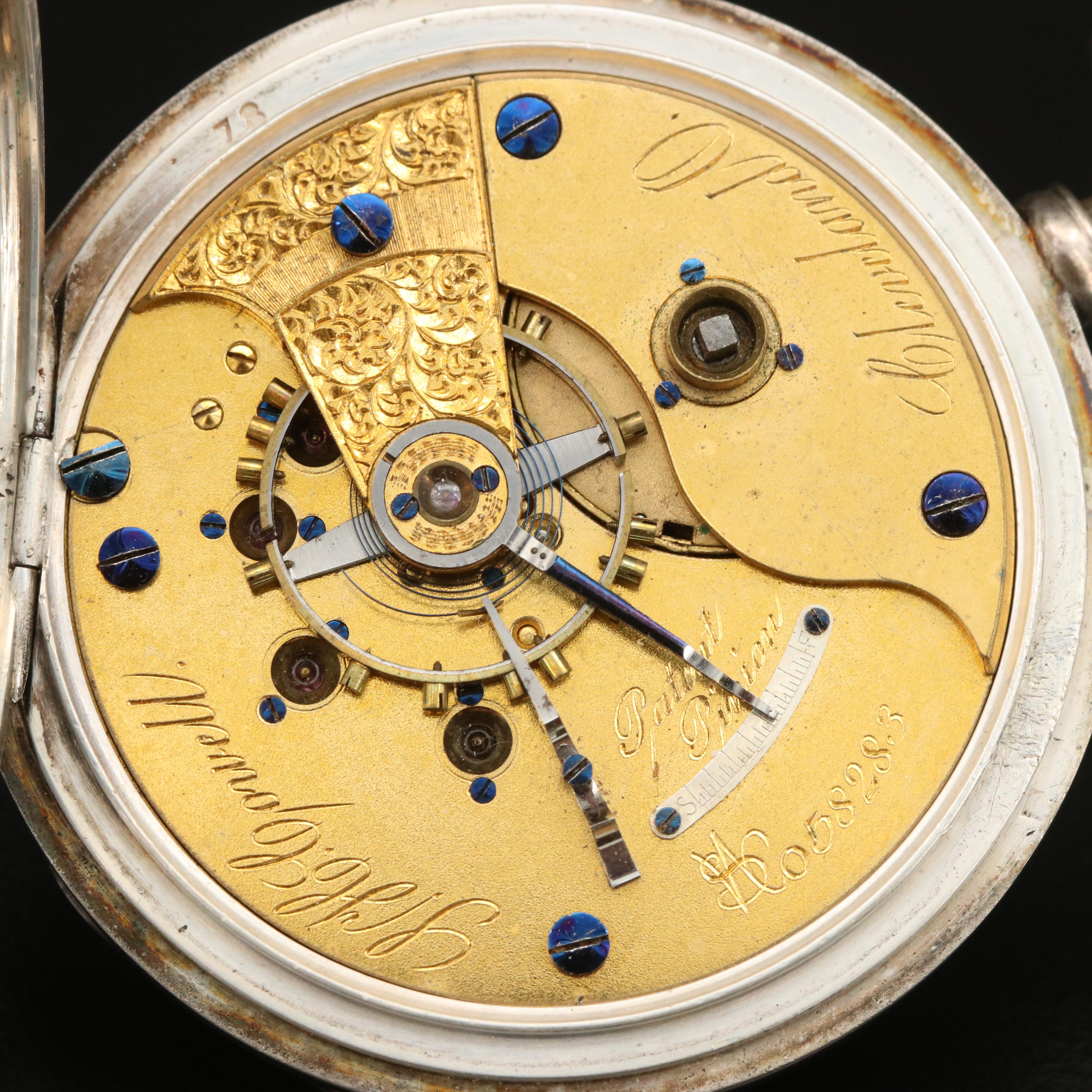 1878 Illinois Springfield Key Set Pocket Watch