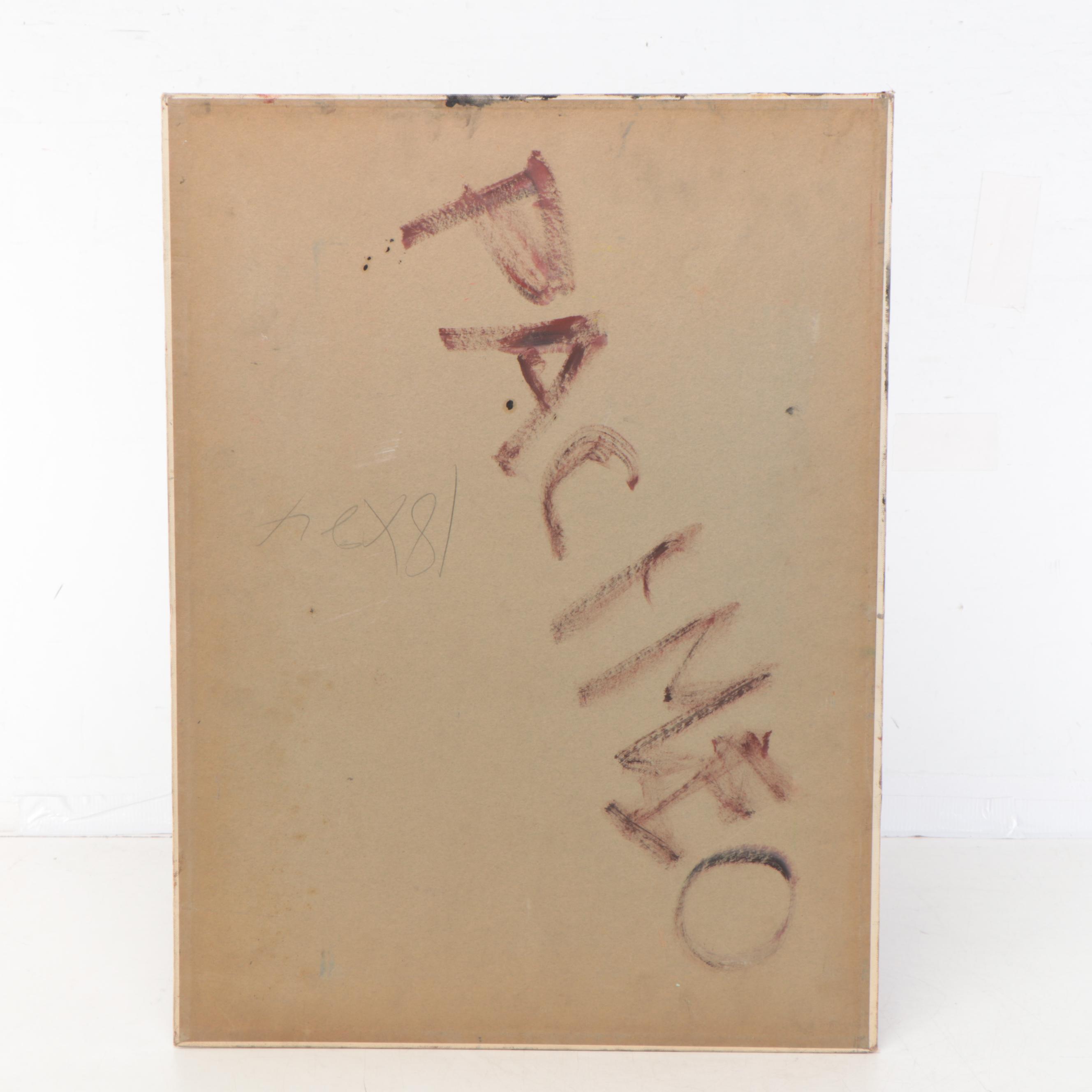 Pacimeo Oil Painting of a Seated Female Nude