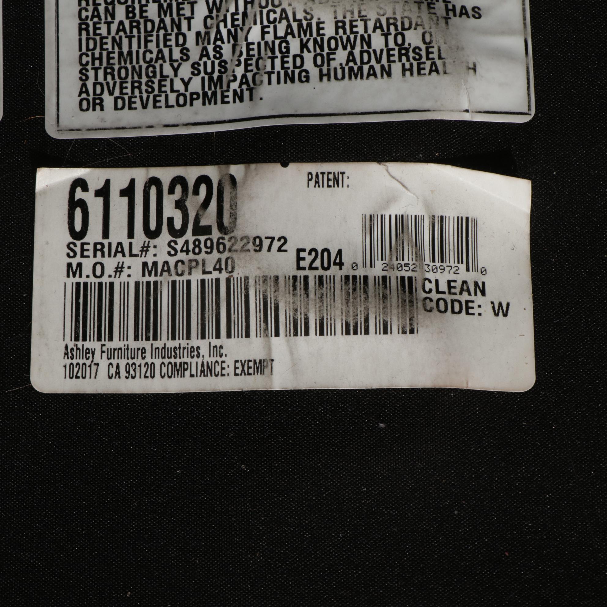 Contemporary Ashley Furniture Upholstered Armchair