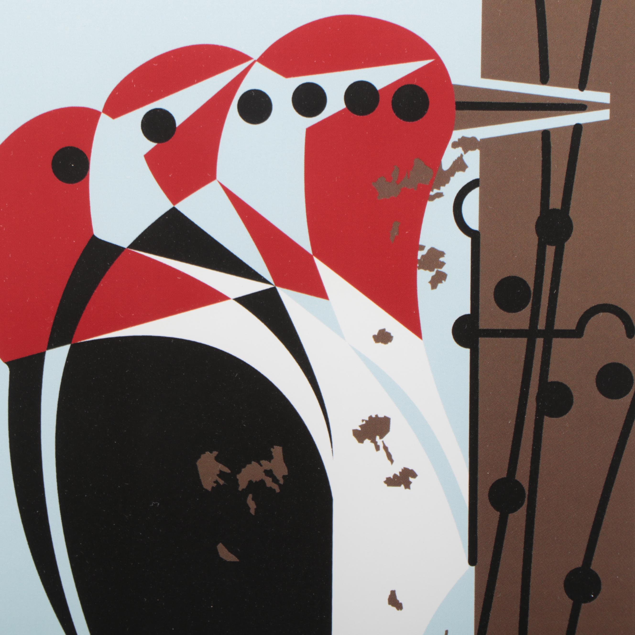 Offset Lithograph After Charley Harper "Headbanger"