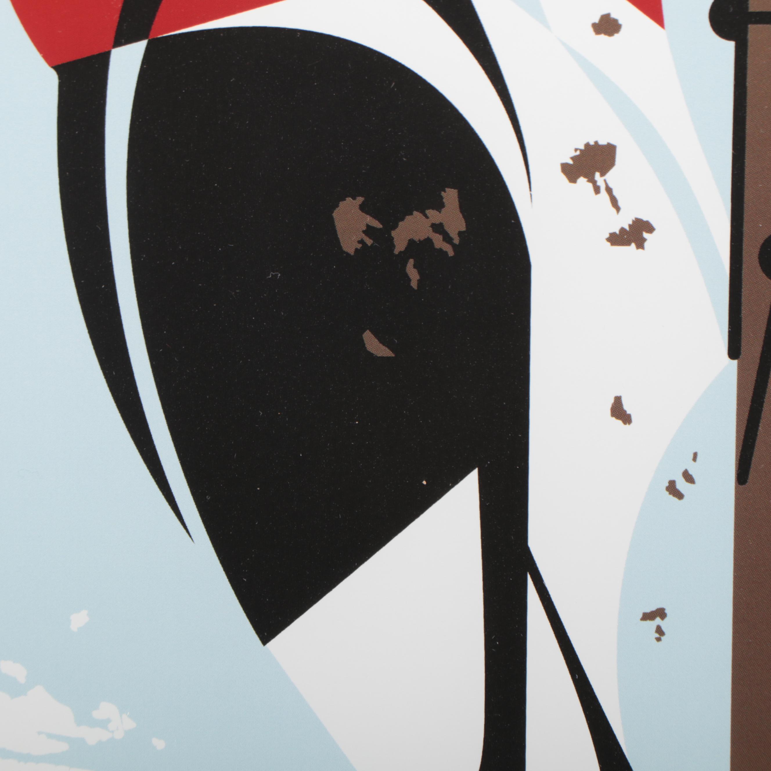 Offset Lithograph After Charley Harper "Headbanger"