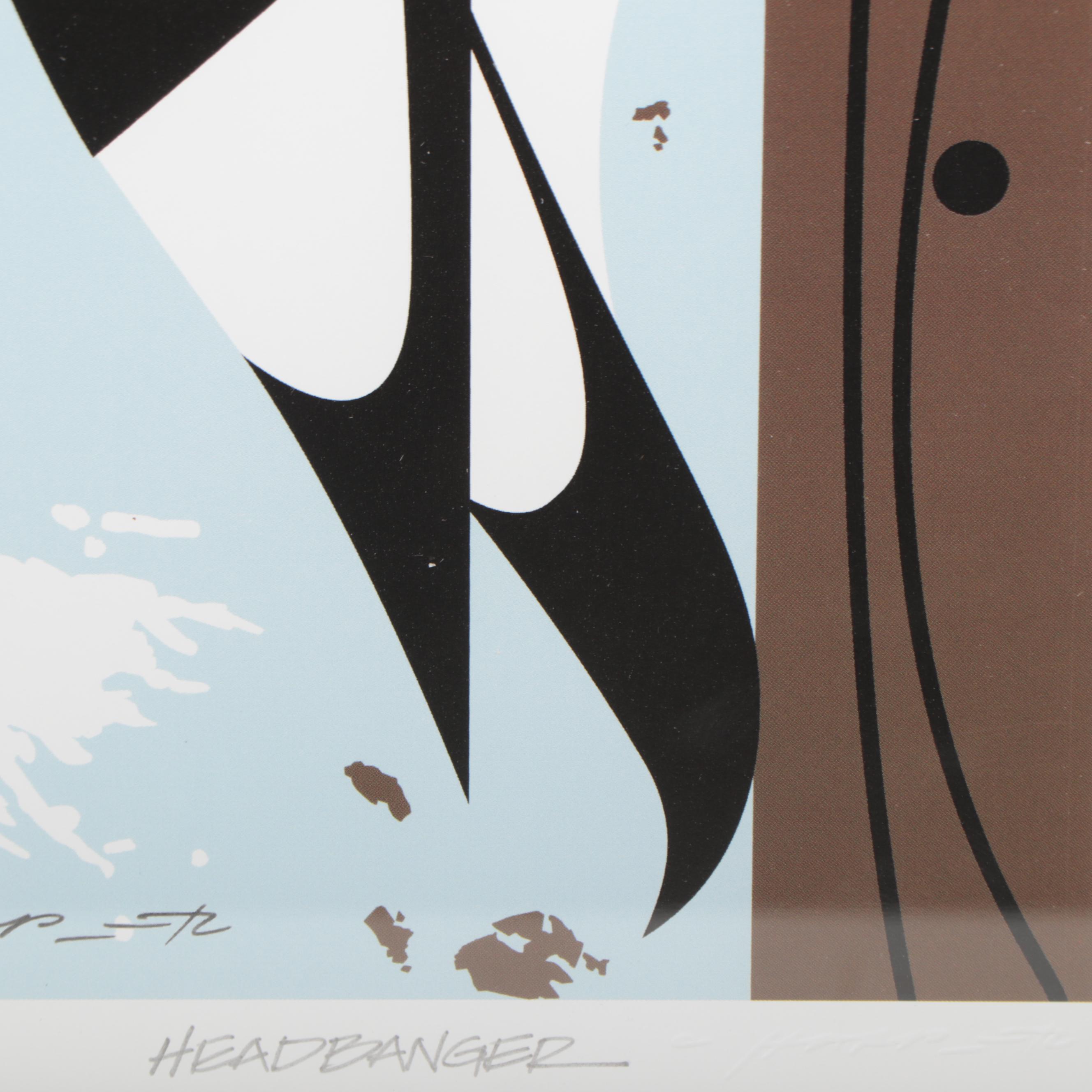 Offset Lithograph After Charley Harper "Headbanger"