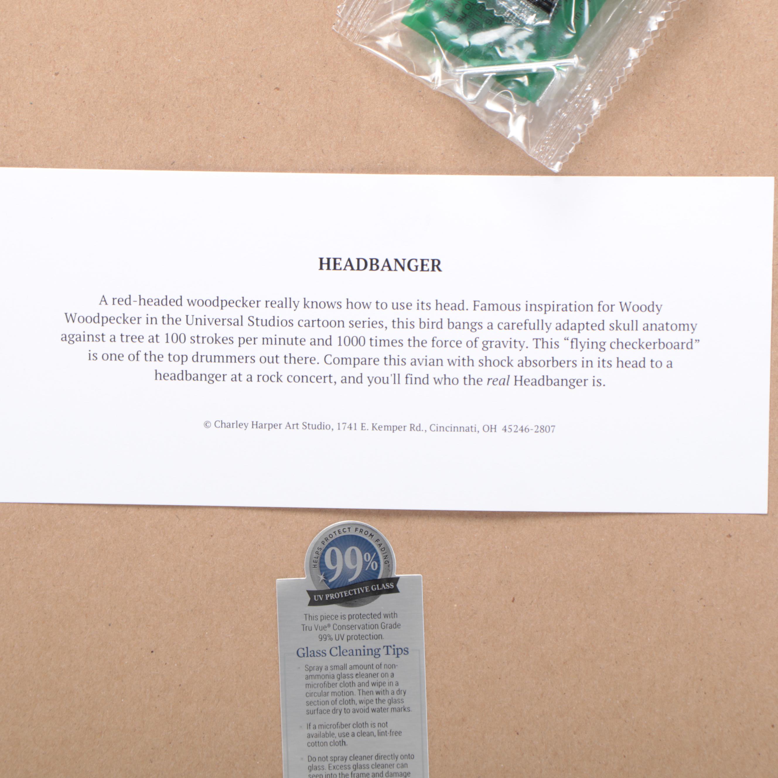 Offset Lithograph After Charley Harper "Headbanger"