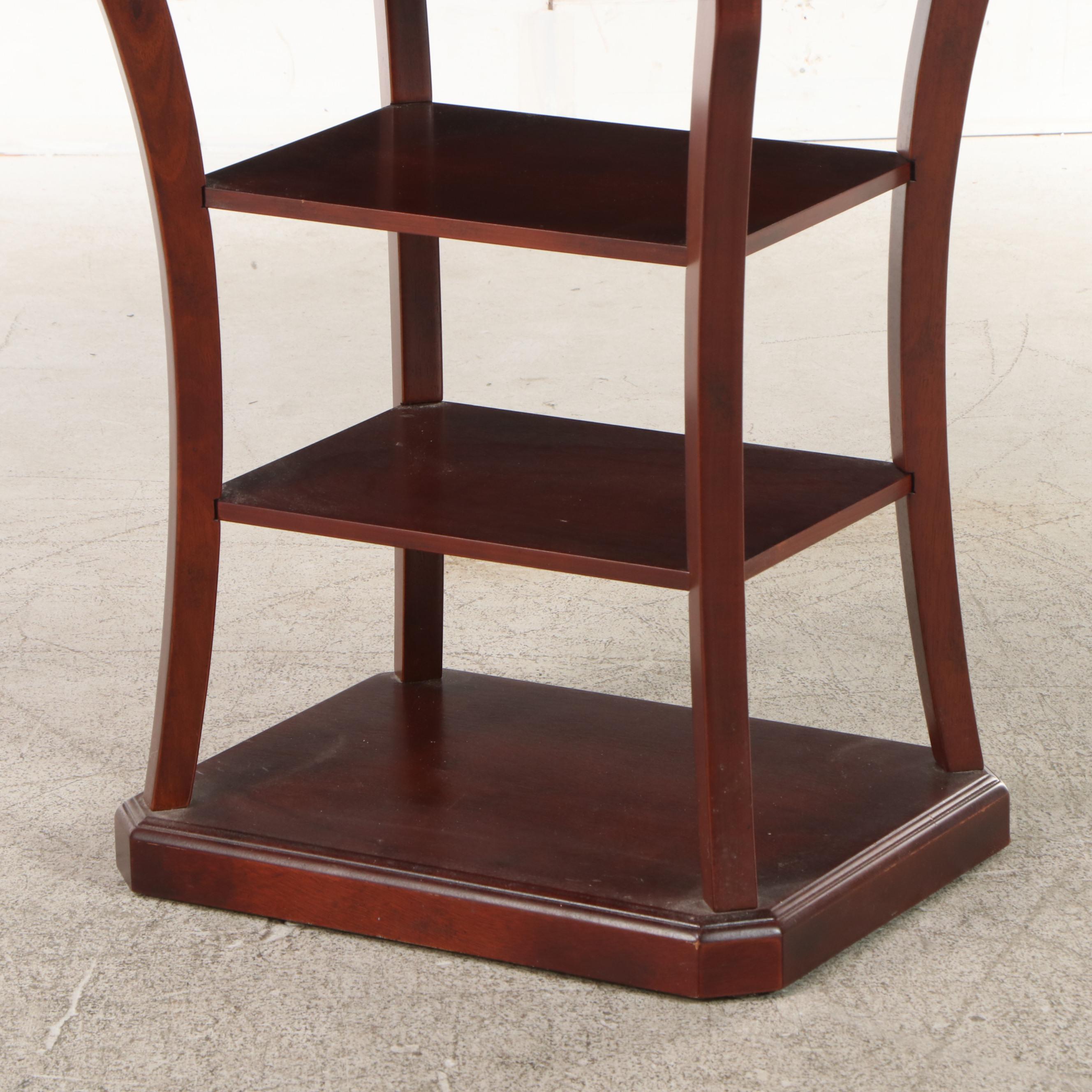 The Bombay Company Classical Style Mahogany Four-Tier Side Table