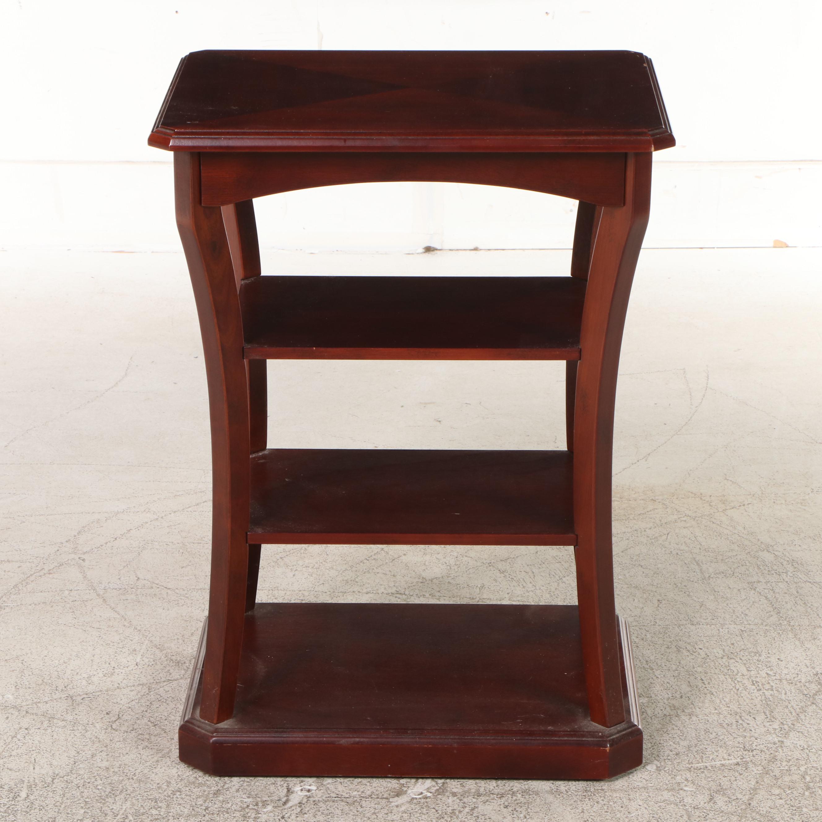 The Bombay Company Classical Style Mahogany Four-Tier Side Table