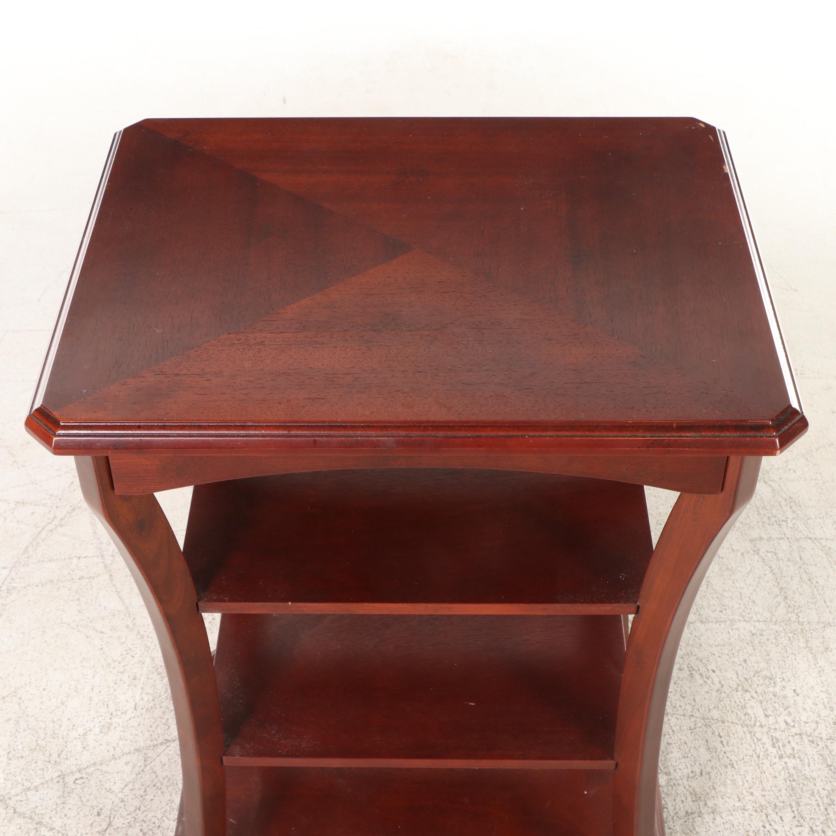 The Bombay Company Classical Style Mahogany Four-Tier Side Table