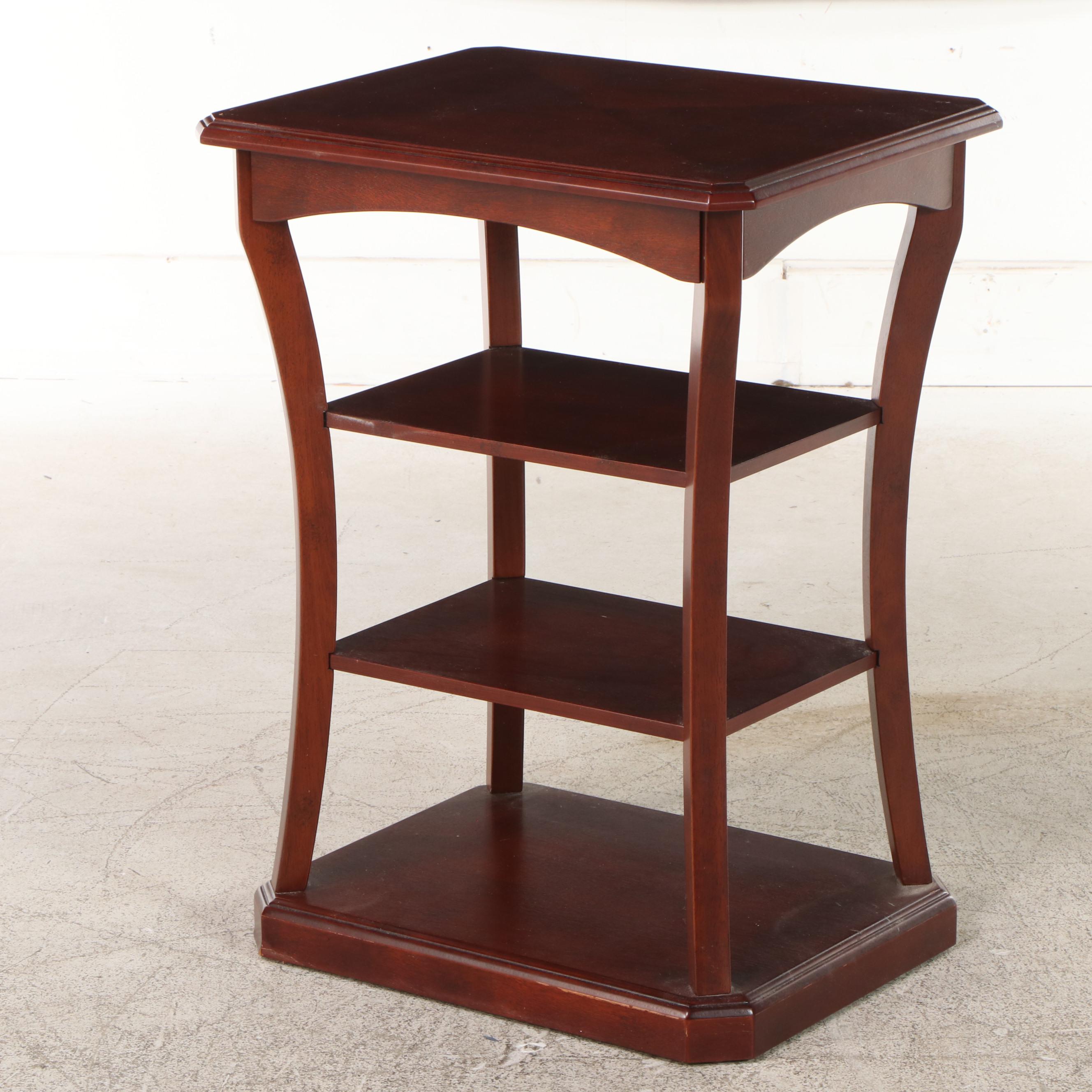 The Bombay Company Classical Style Mahogany Four-Tier Side Table