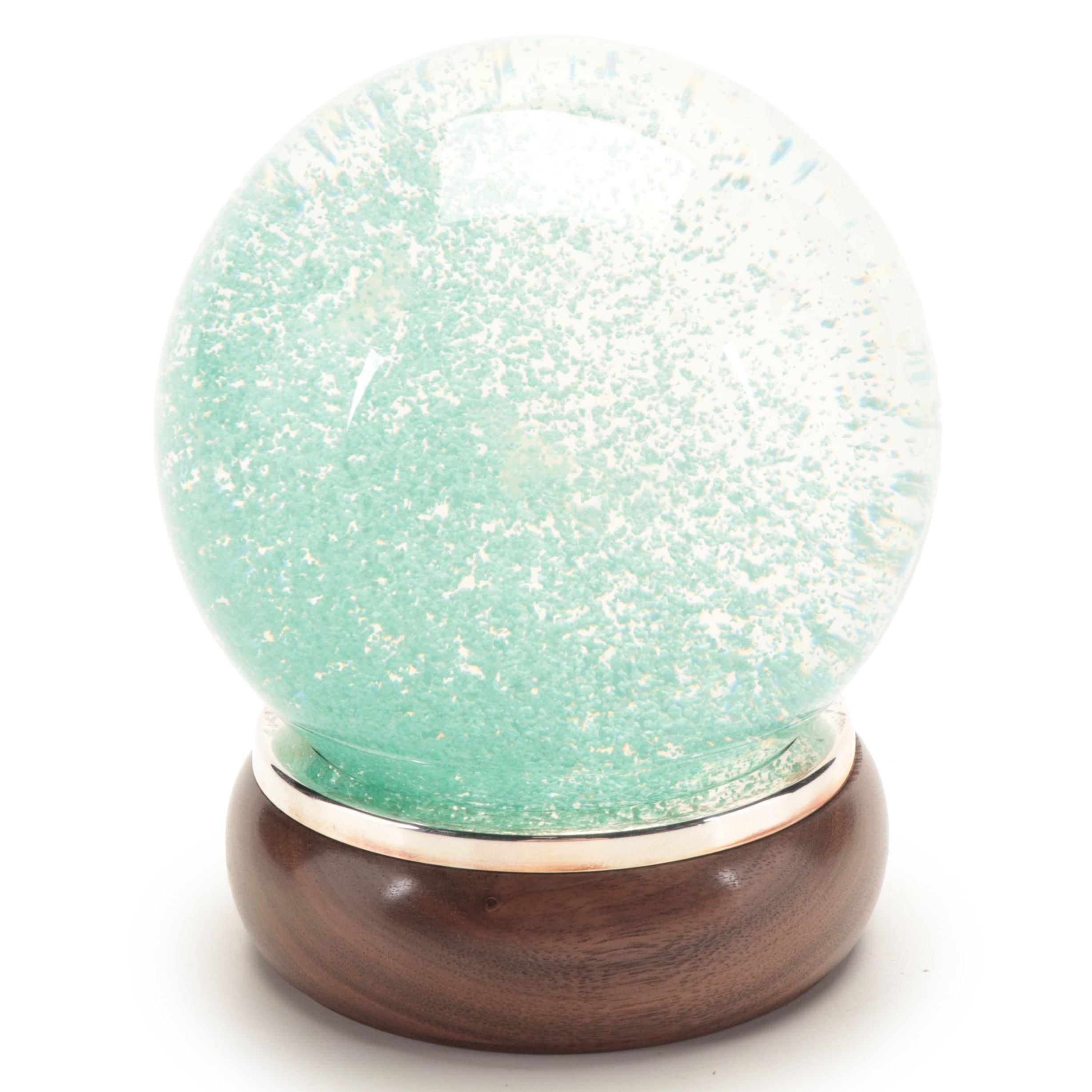 Tiffany & Co. Snow Globe with Sterling Silver Accent Band