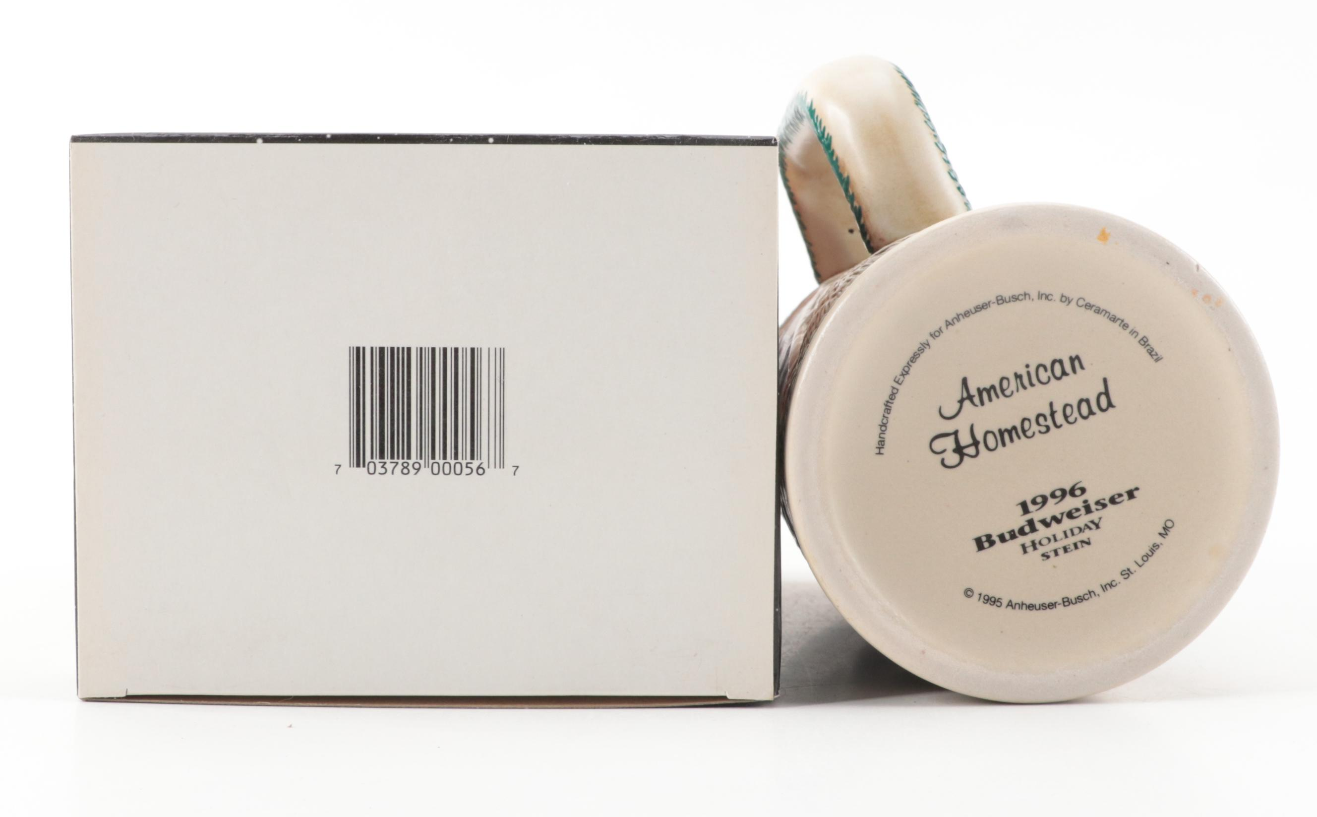 Anheuser-Busch Budweiser Holiday Collector Series and Other Beer Steins